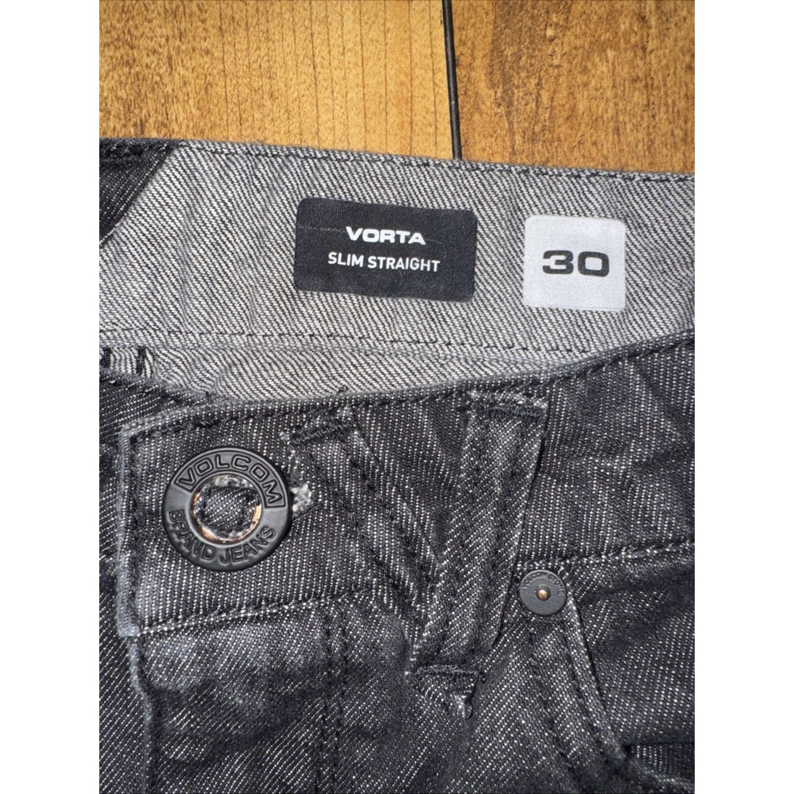 Volcom Volcom Slim Straight Jeans Black Denim 30x31 Skate y2k Size US 30 / EU 46 - 3 Thumbnail