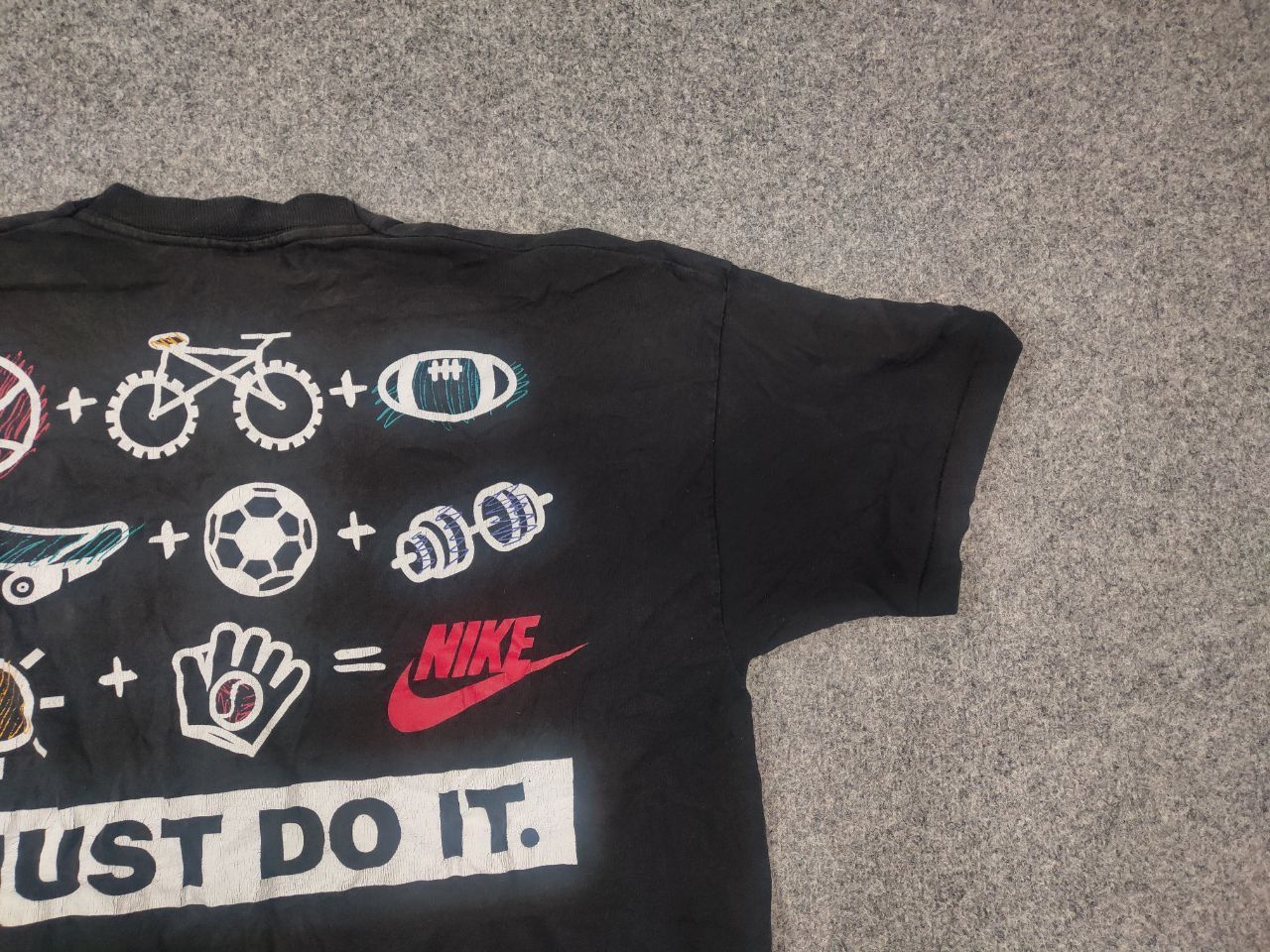 Nike Vintage 90s Nike Just Do It Spell Out Graphic T-Shirt Faded Size US XL / EU 56 / 4 - 7 Thumbnail