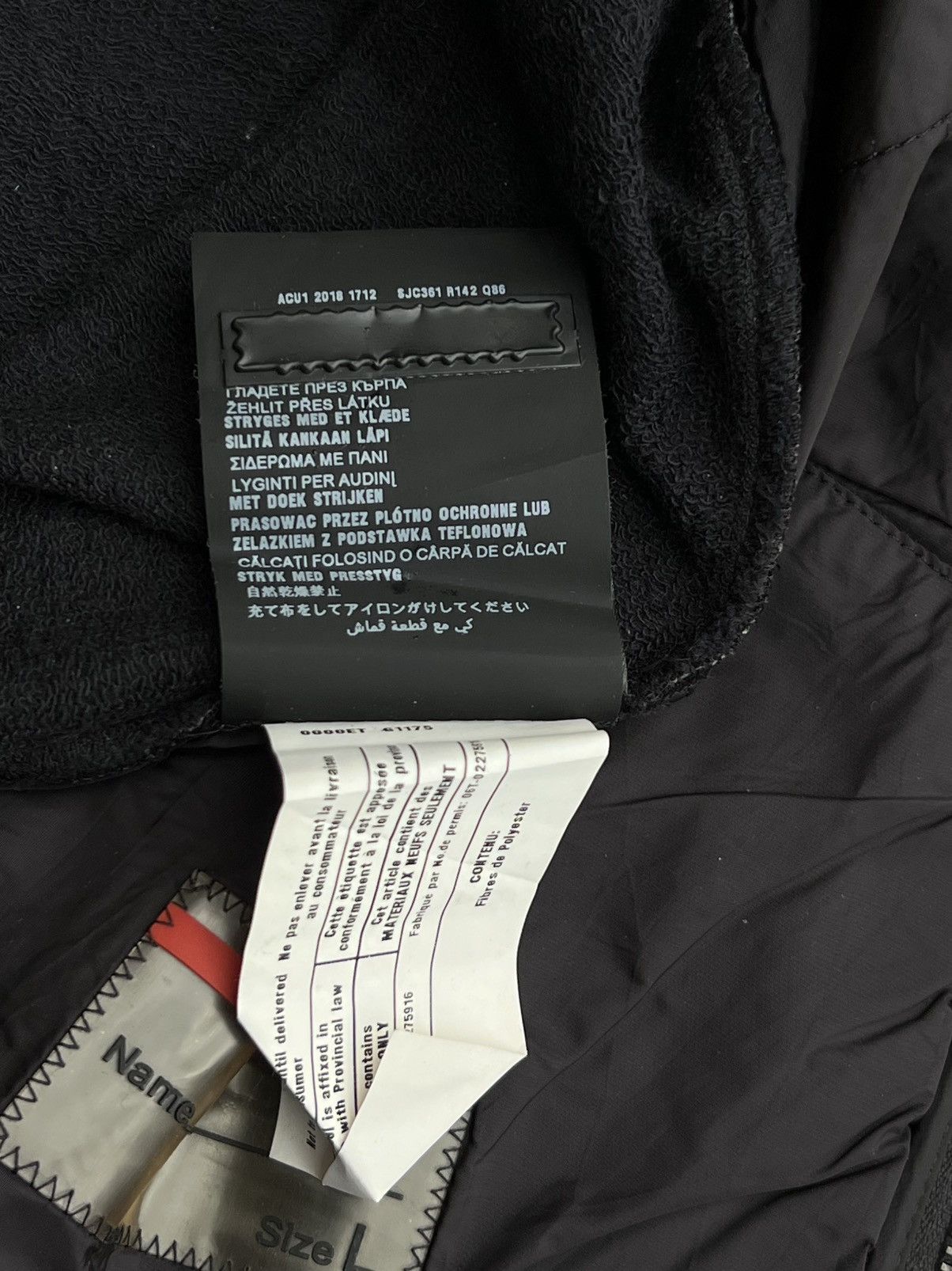 Prada Prada Black Quilted Hybrid Bomber Jacket – Size L Size US L / EU 52-54 / 3 - 18 Thumbnail