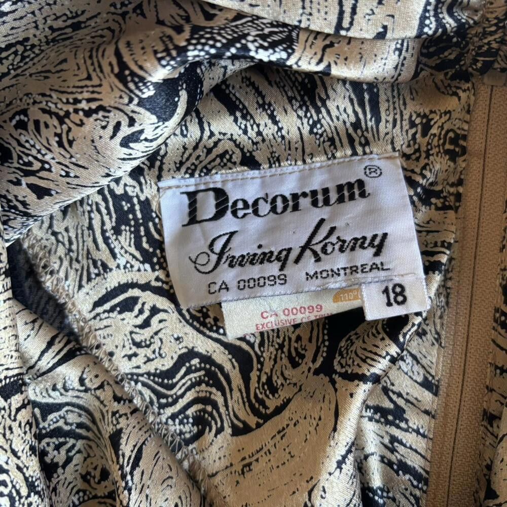 Designer Vintage Decorum Iwing Korny 1970s Size XL / US 12-14 / IT 48-50 - 3 Thumbnail