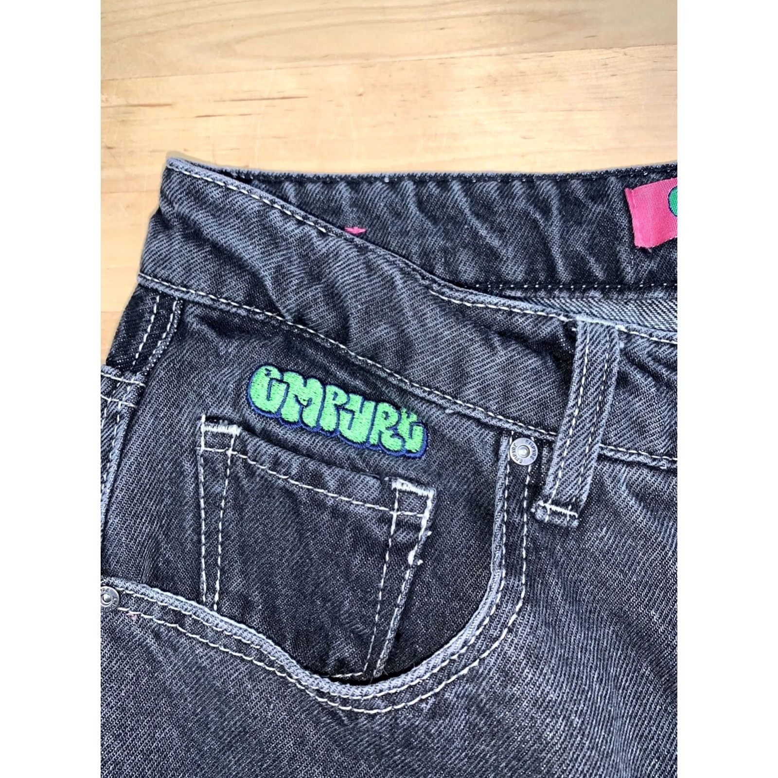 Empyre Empyre Denim Convertible Cargo Jeans Women 4 Black Faded Skate Streetwear 13240 Size 27" / US 4 / IT 40 - 3 Thumbnail