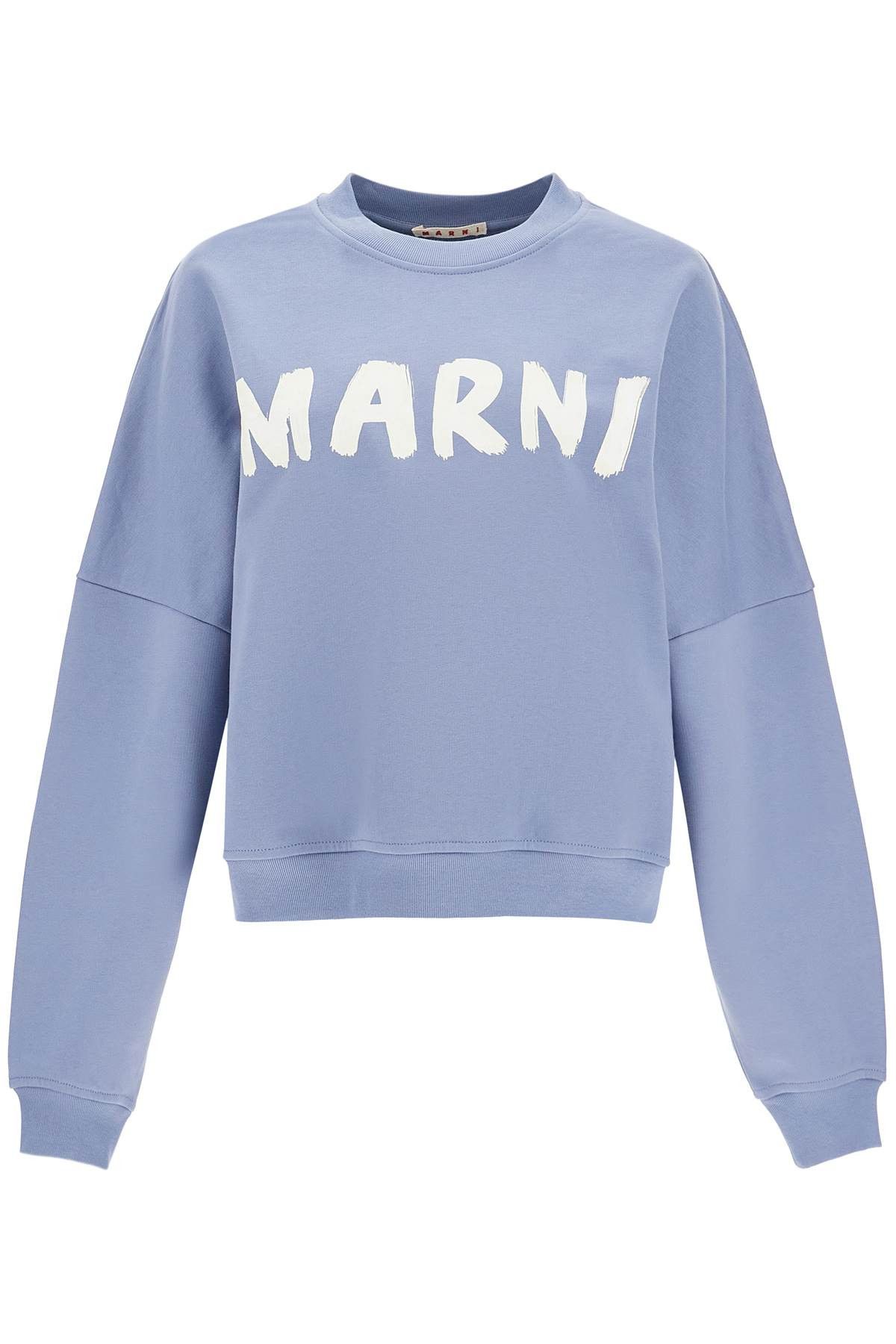 Marni MARNI Crewneck Sweatshirt With Logo Size S / US 4 / IT 40 - 1 Thumbnail