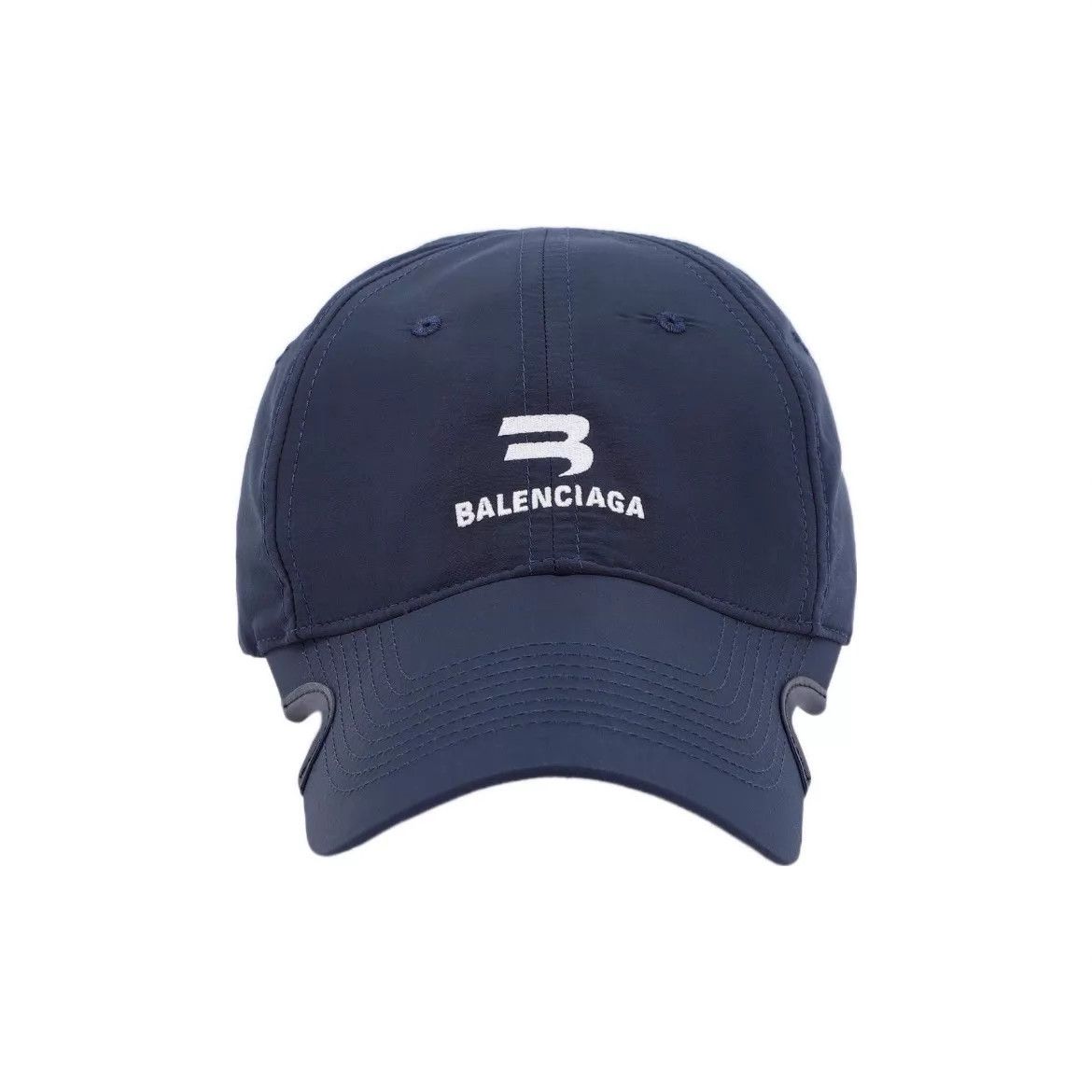 Balenciaga Balenciaga Nylon Dark Blue Slouch Cap L Size ONE SIZE - 5 Thumbnail