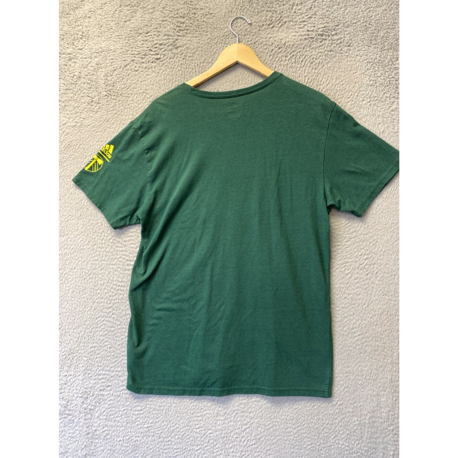 Adidas ADIDAS Portland Timbers T-Shirt Green Unisex Adults L Short Sleeve Cotton Polyester 144-26 Men Women Fans Shirt Size US L / EU 52-54 / 3 - 7 Thumbnail