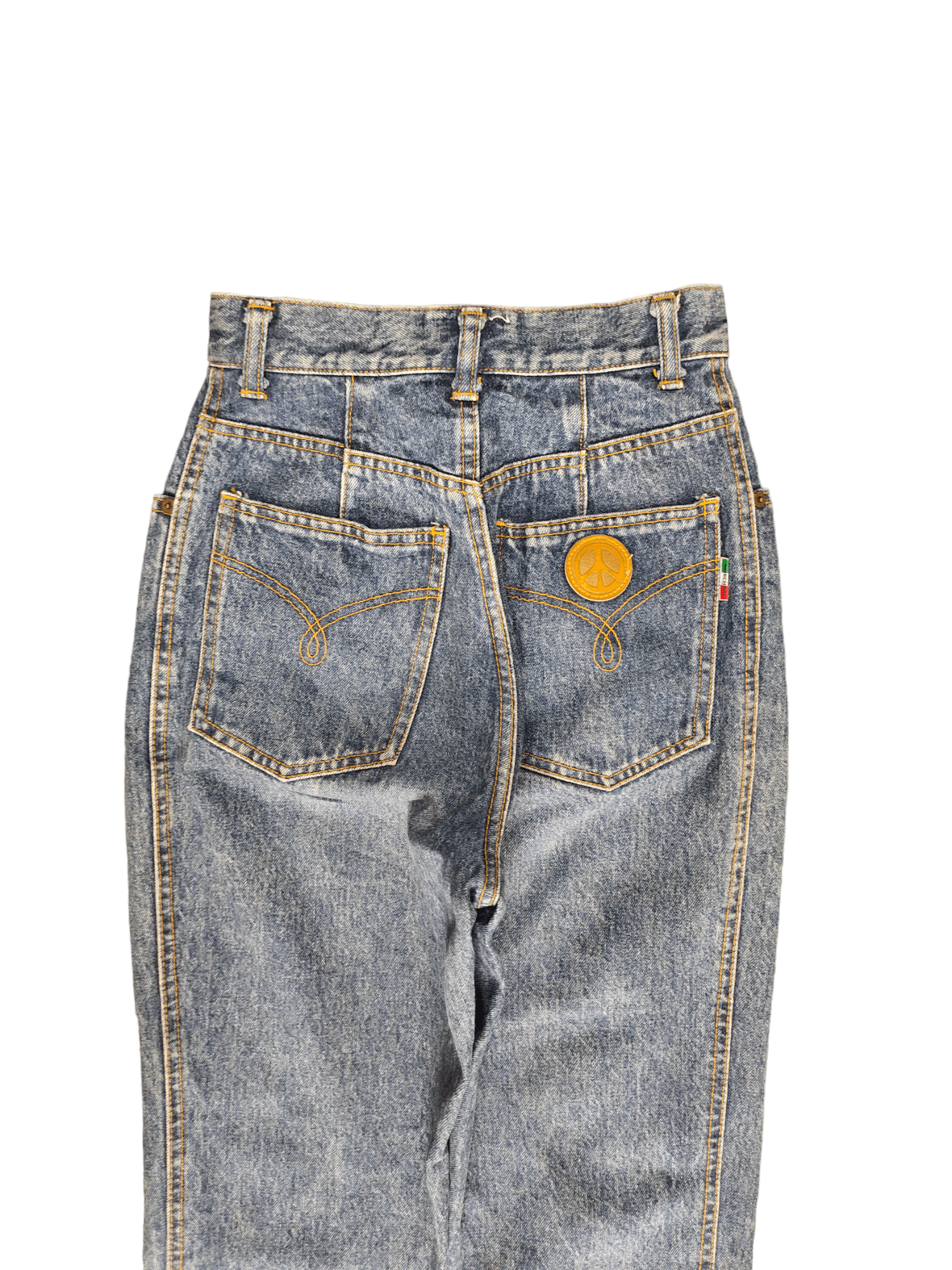Moschino Vintage 90s Moschino Denim Jeans High Rise Size 24" / US 00 / IT 34 - 2 Thumbnail
