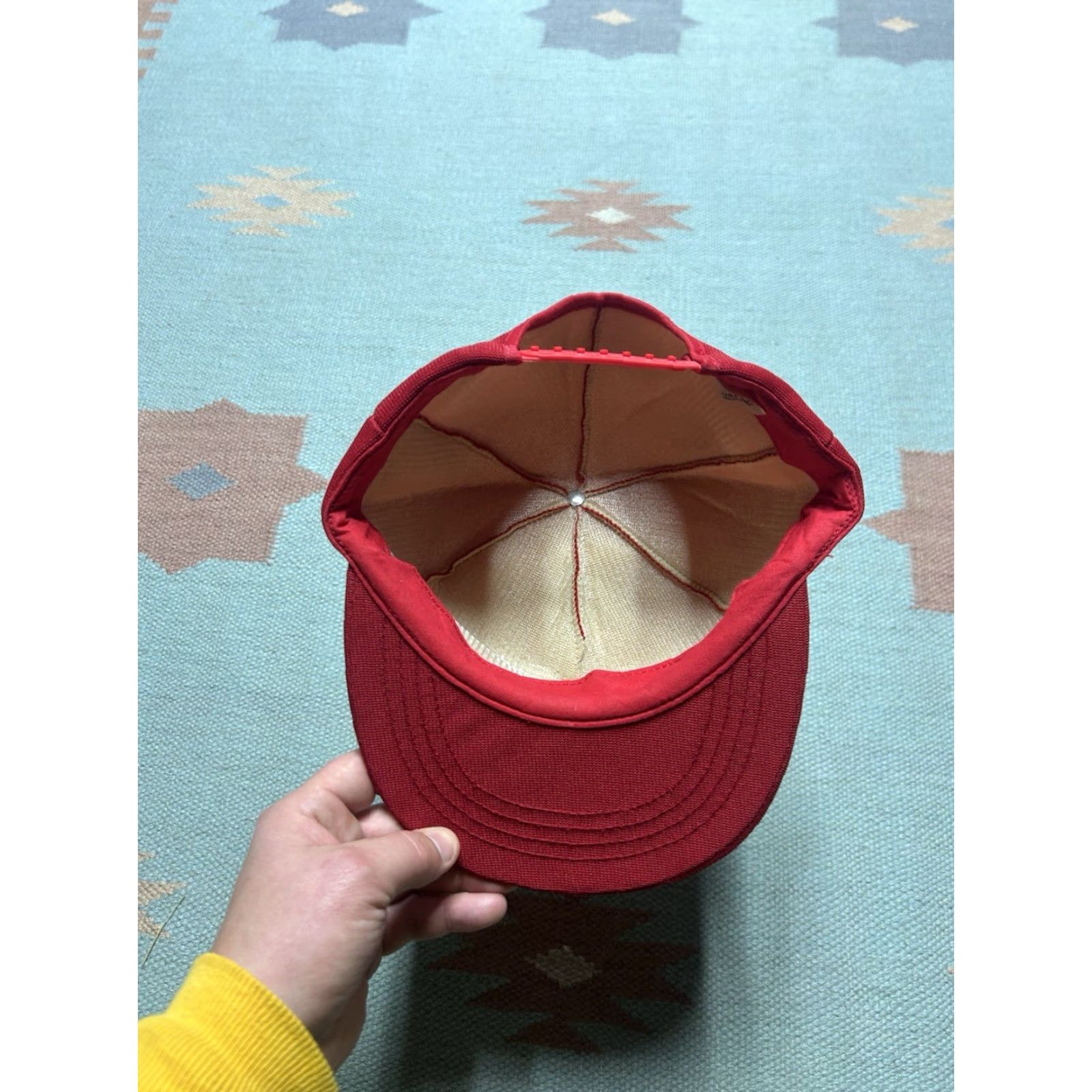 Vintage VINTAGE 80s SnapBack Hat Cap Premarc Concrete Construction USA Made Full Foam Red Adjustable Men USA SnapBack Hat Size ONE SIZE - 6 Thumbnail