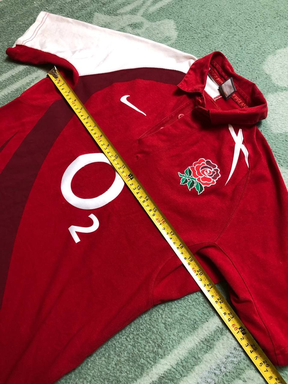 Nike Nike Rugby England O2 Casual Sport polo Men's Big Print Size US M / EU 48-50 / 2 - 12 Thumbnail