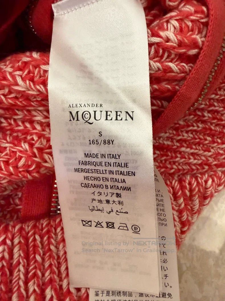 Alexander McQueen Alexander Mcqueen Red knitted sweater Size S / US 4 / IT 40 - 4 Thumbnail