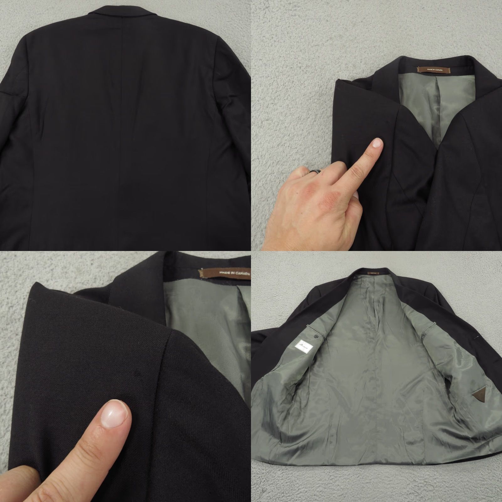 Peter Millar Peter Millar Blazer Men 46L Navy Blue Wool Jacket Double Ventless Golf Clubhouse Size 46R - 8 Thumbnail