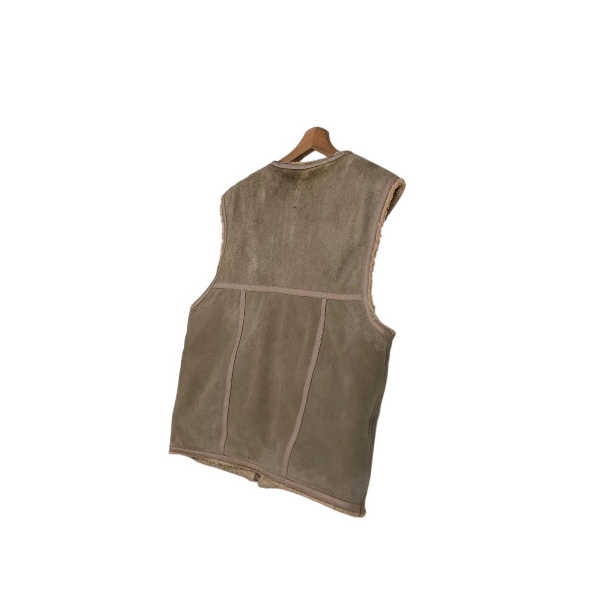 Japanese Brand 🔥VINTAGE GENUINE LEATHER TANK TOP SLEEVELESS NEXT STAGE Size US S / EU 44-46 / 1 - 12 Thumbnail