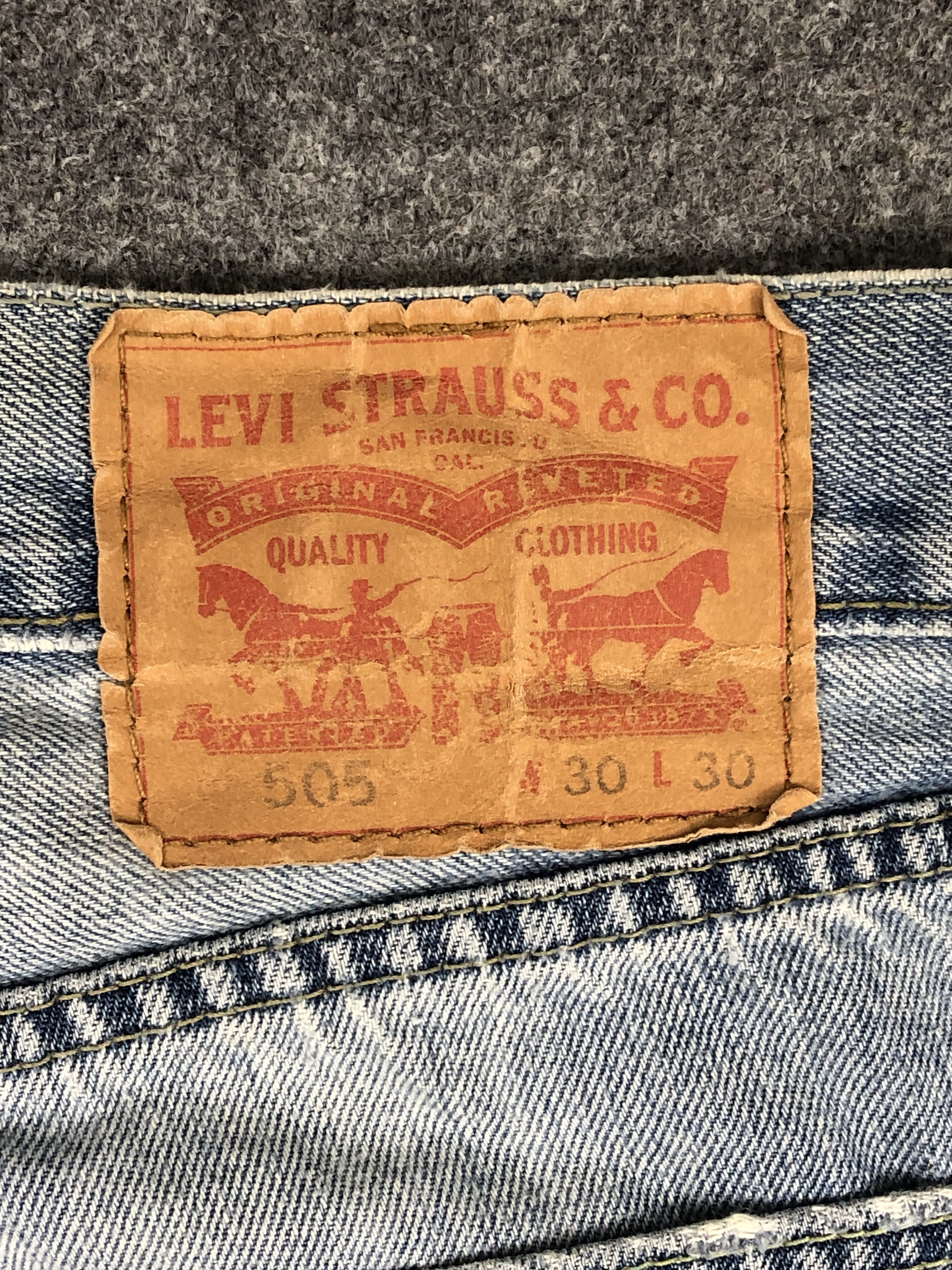 Levi's Faded Blue Vintage Levis 505 Jeans DP2359 Size US 29 - 5 Thumbnail