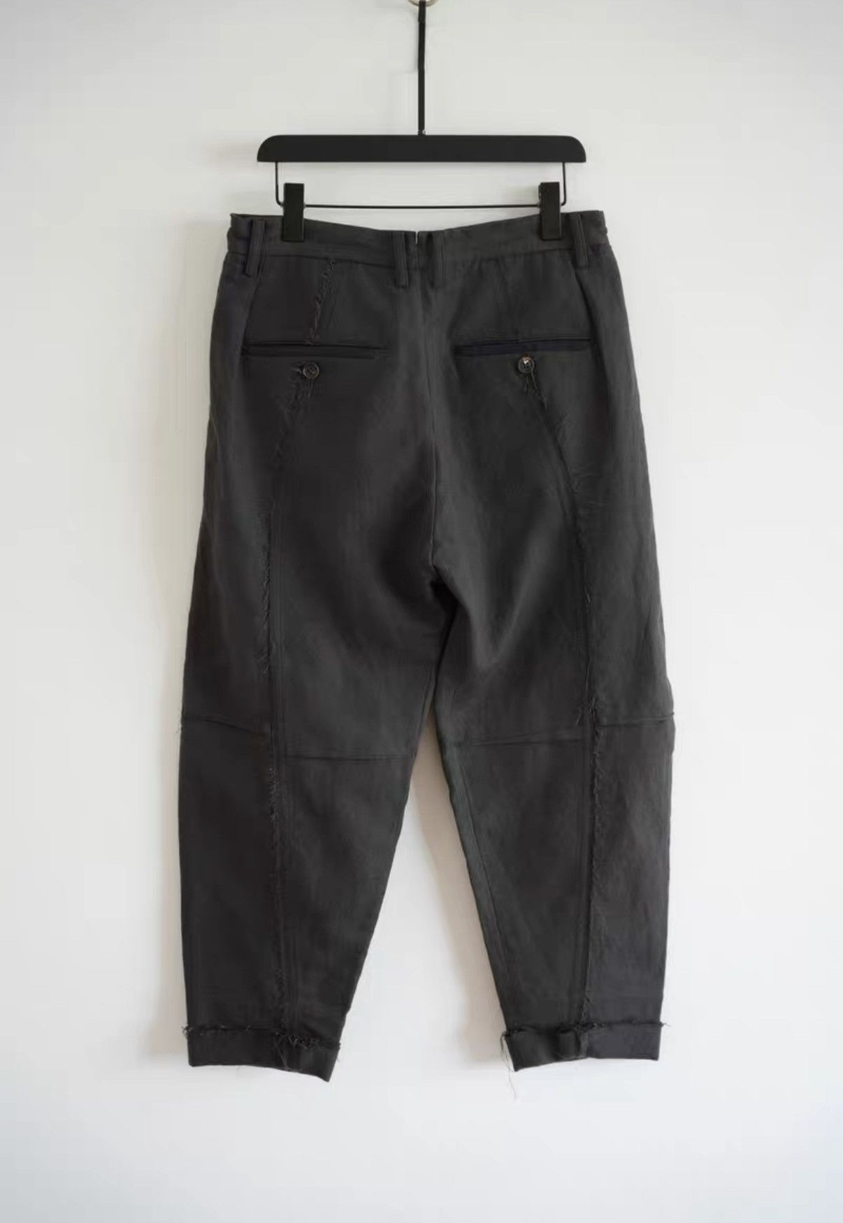 Ziggy Chen Ziggy Chen 19aw Slashed Raw Hem Trousers K4 Size US 30 / EU 46 - 2 Thumbnail
