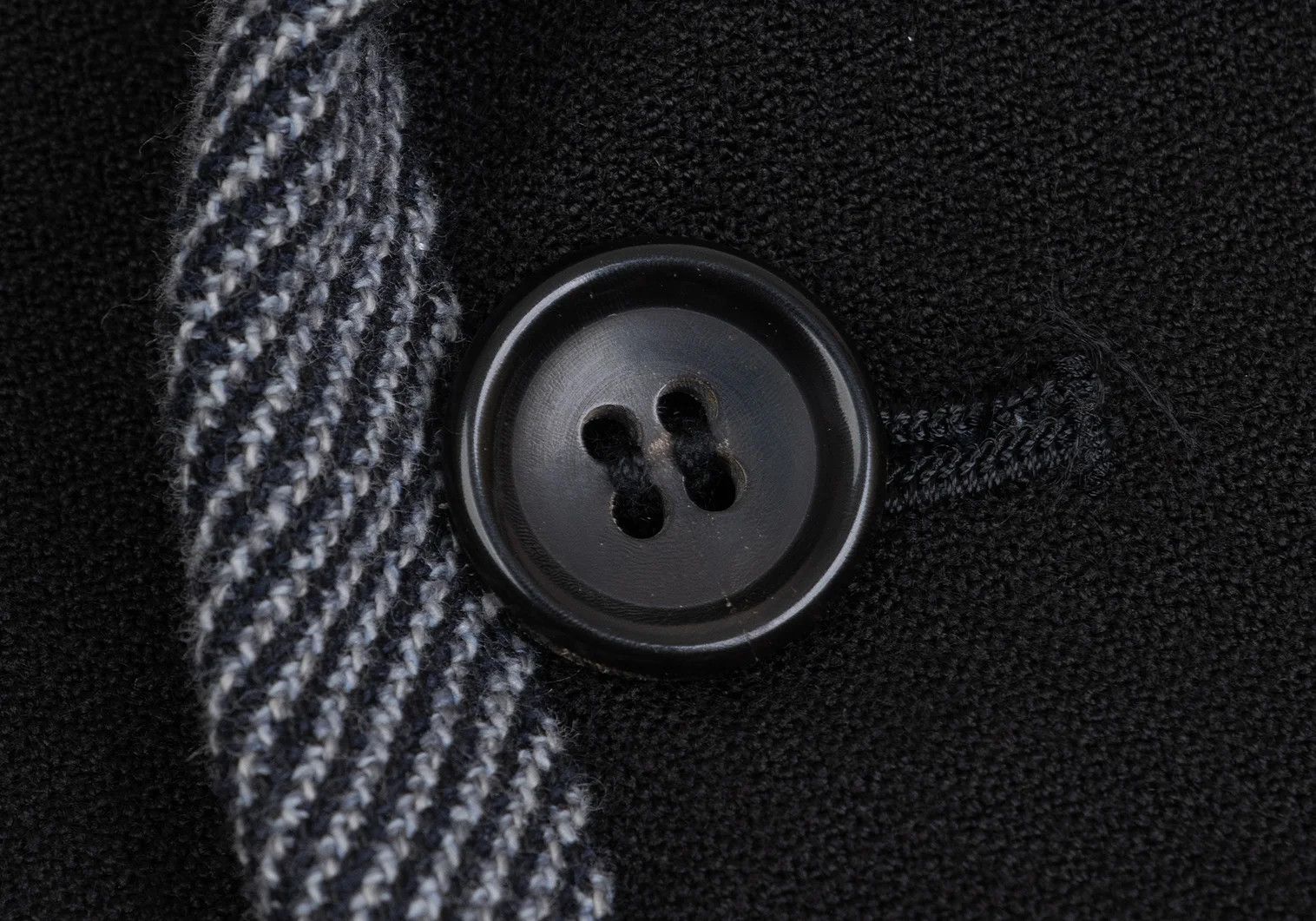 Comme des Garcons Homme Plus T Piped Tailored Jacket in Black/Navy, Size M Size US M / EU 48-50 / 2 - 5 Thumbnail