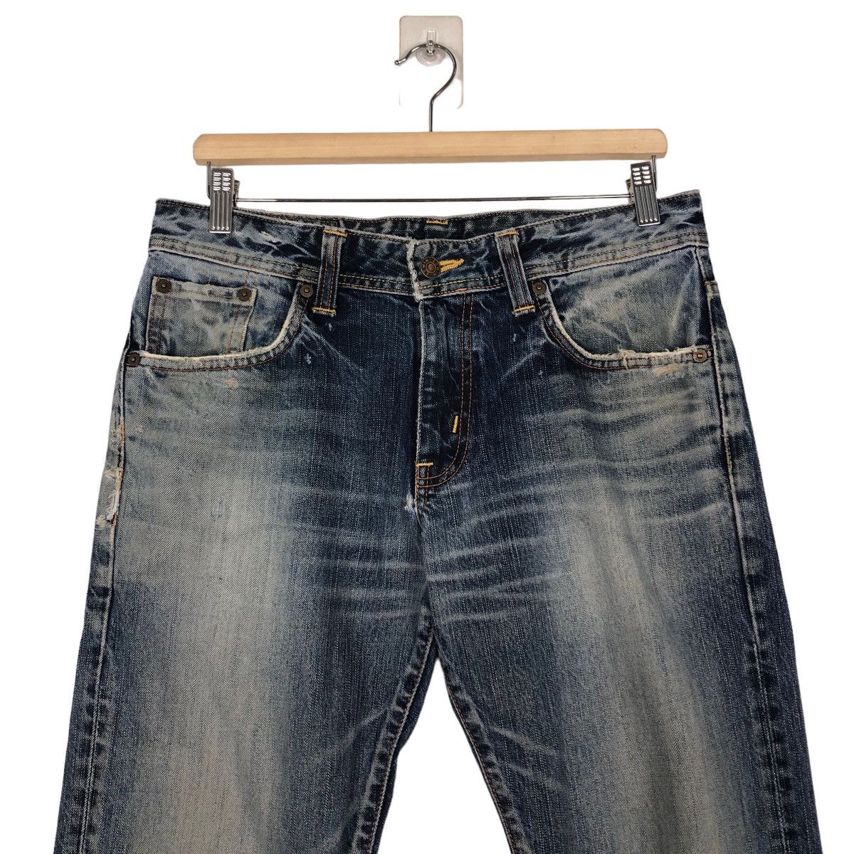 Hysteric Glamour 🔥Vintage Denim Jeans Red Line Edwin Japan Made Size US 32 / EU 48 - 3 Thumbnail