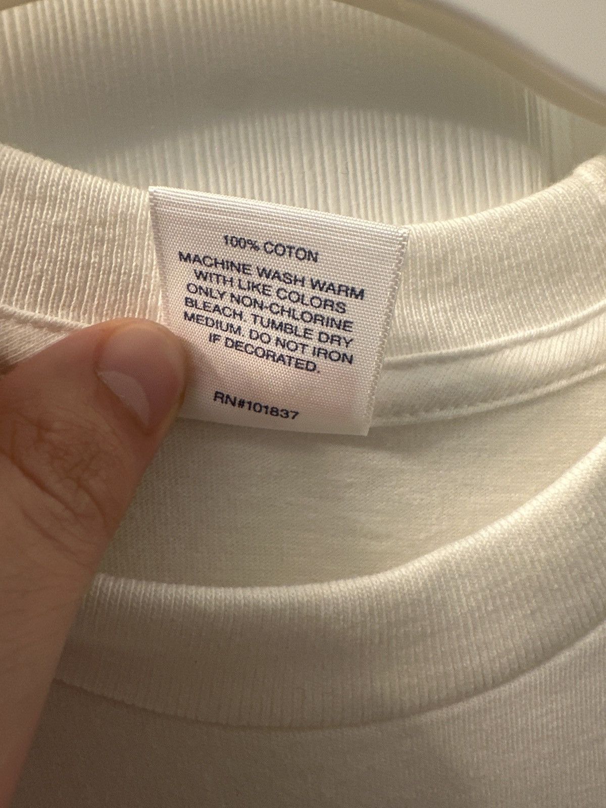 Supreme Supreme White Fuck You Tee Size US L / EU 52-54 / 3 - 4 Thumbnail