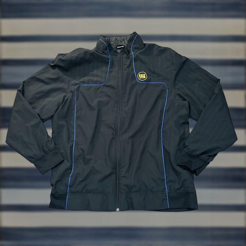 Nike VINTAGE Nike Air LeBron James L23 Track Jacket Full Zip Mens XXL Black/Yellow/Blue 90s Theme Size US M / EU 48-50 / 2 - 1 Thumbnail