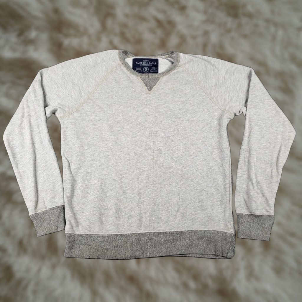 American Eagle Outfitters American Eagle Mens Medium Gray Casual Sweater Pullover Long Sleeve Size US M / EU 48-50 / 2 - 1 Thumbnail