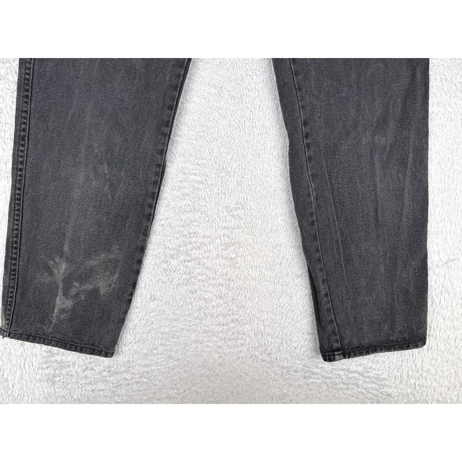 Big Dogs VINTAGE Bugle Boy Jeans Mens 31x32 Black Gray Denim Straight Leg Zip Fly 90s Size US 31 - 2 Thumbnail