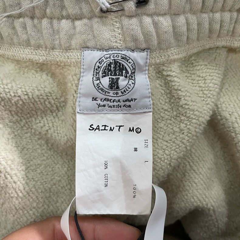 Saint Michael Saint Michael size l Beige monogrammed sweatpants 2504-Nex Size US 30 / EU 46 - 3 Thumbnail