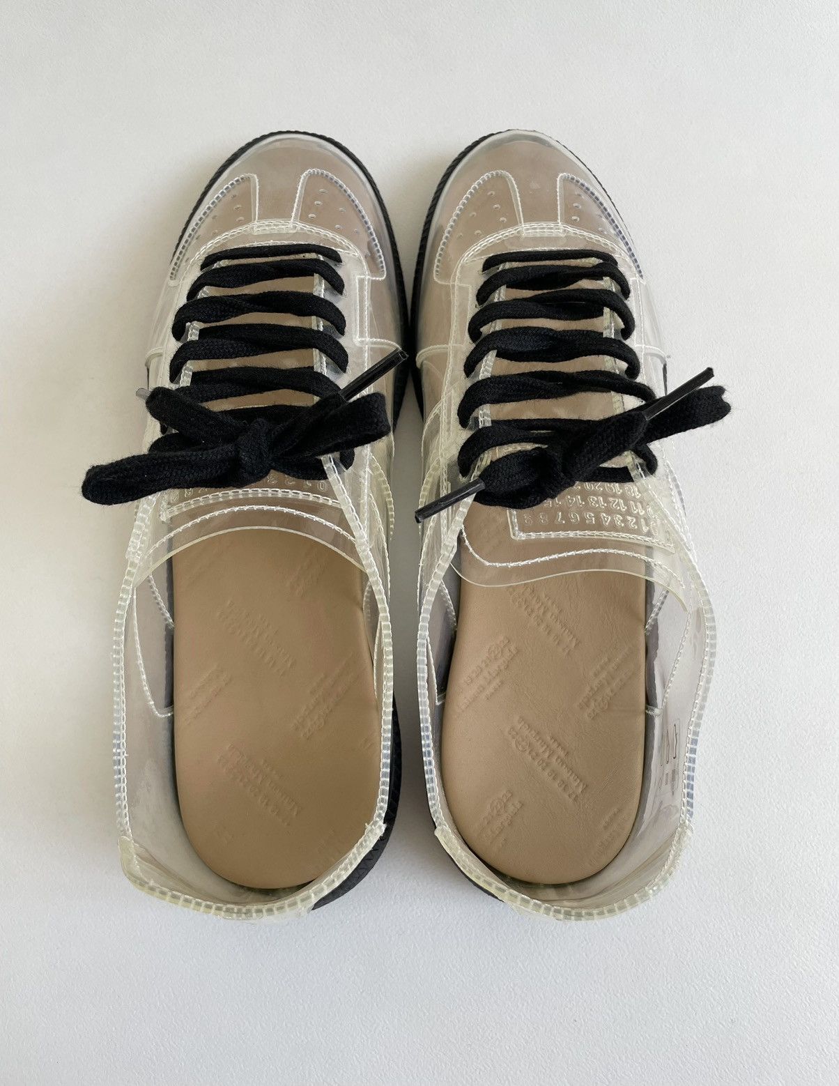 Maison Margiela S/S 21 Clear PVC GAT Sneakers Size US 10 / EU 43 - 10 Thumbnail