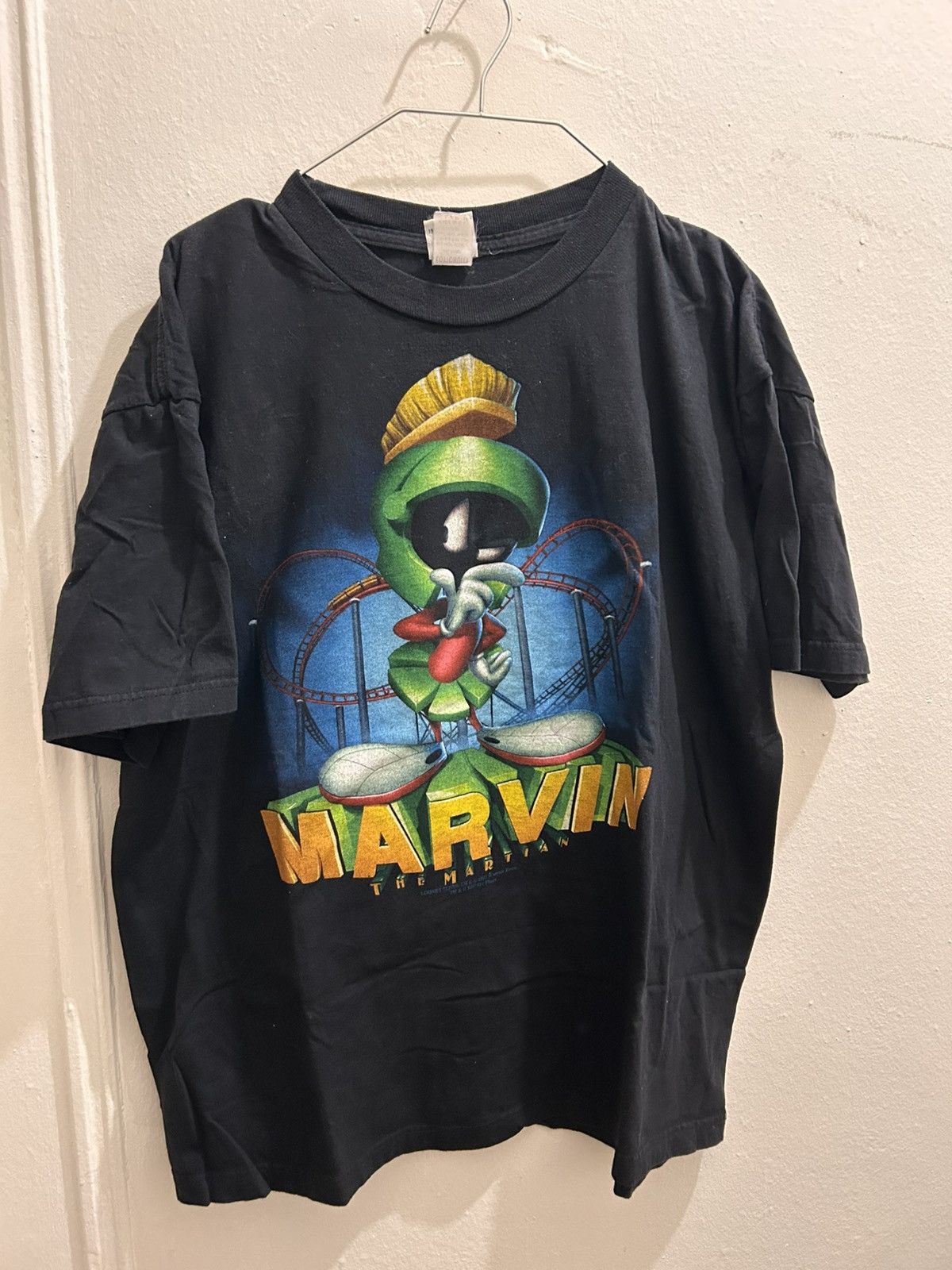 Vintage 1997 Marvin Martian T-Shirt Size US XL / EU 56 / 4 - 1 Thumbnail