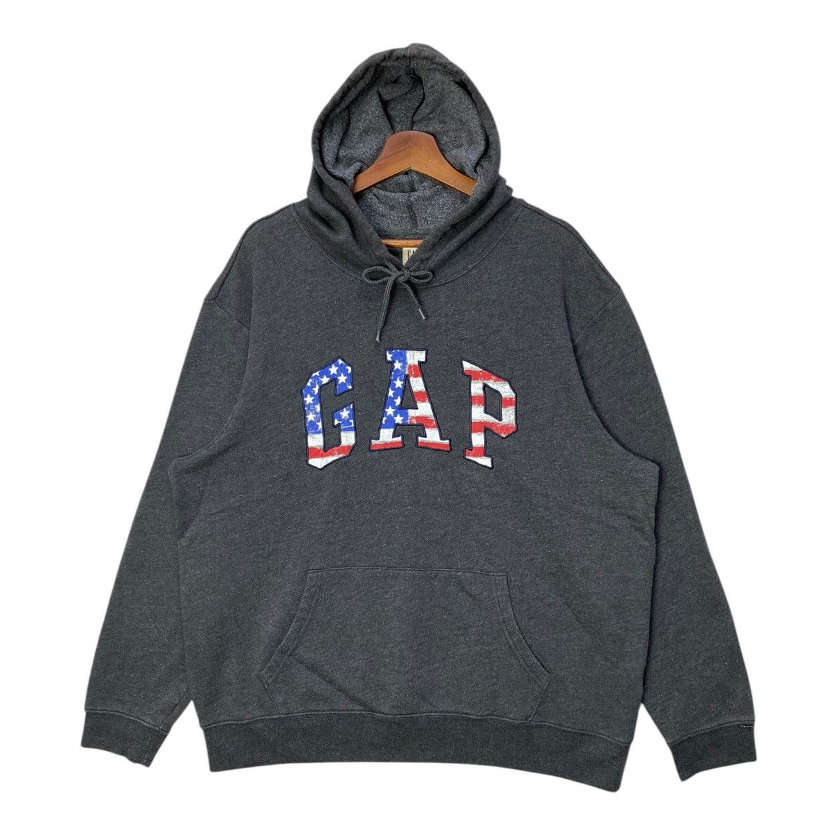 Gap GAP Hoodie Sweatshirt Big Logo USA Flag Jumper Size XL Size US XL / EU 56 / 4 - 1 Thumbnail