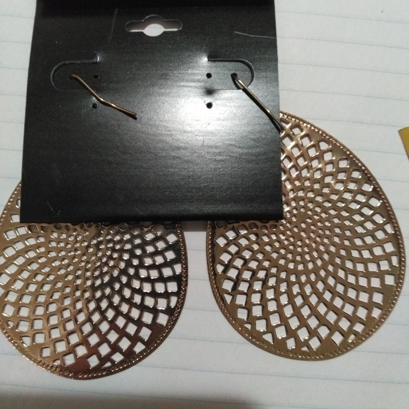 Other Large Bronze Tear Drop Lightweight Earrings Size ONE SIZE - 4 Thumbnail