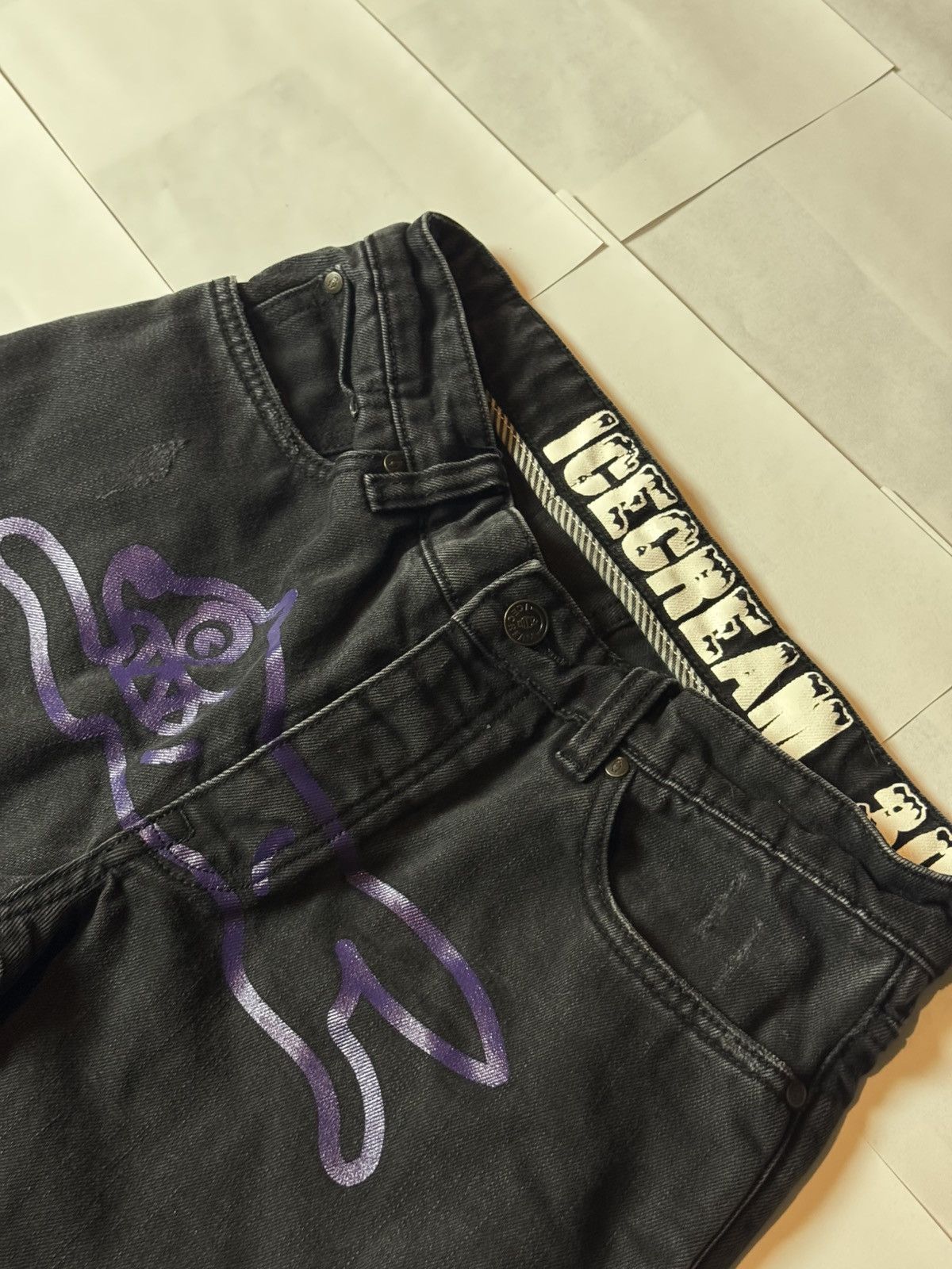 Icecream Icecream Denim *Purple Dog* Size US 30 / EU 46 - 2 Thumbnail