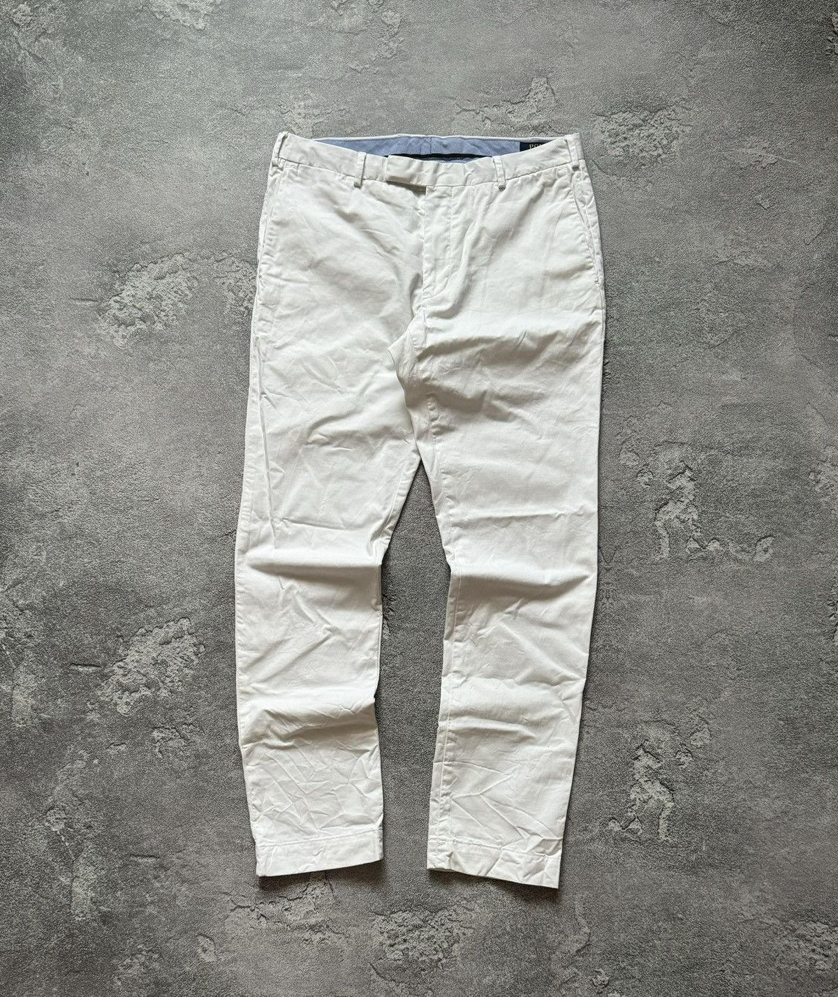 Polo Ralph Lauren × Vintage Polo Ralph Lauren 32/32 white chino pant trouser Jean stretc Size US 32 / EU 48 - 7 Thumbnail
