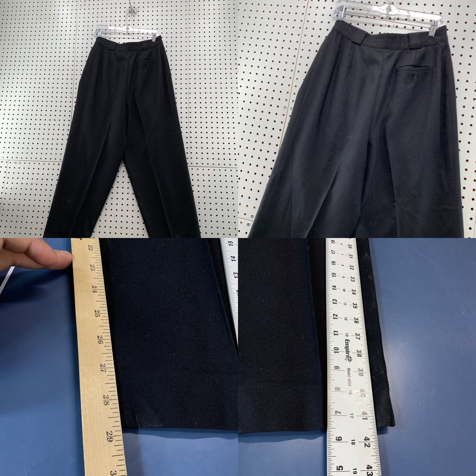 Vintage VINTAGE Giorgio Sant Angelo Pants Womens Size 16 33x29 Pleated 100% Wool White Size 38" / US 16 / IT 52 - 8 Thumbnail