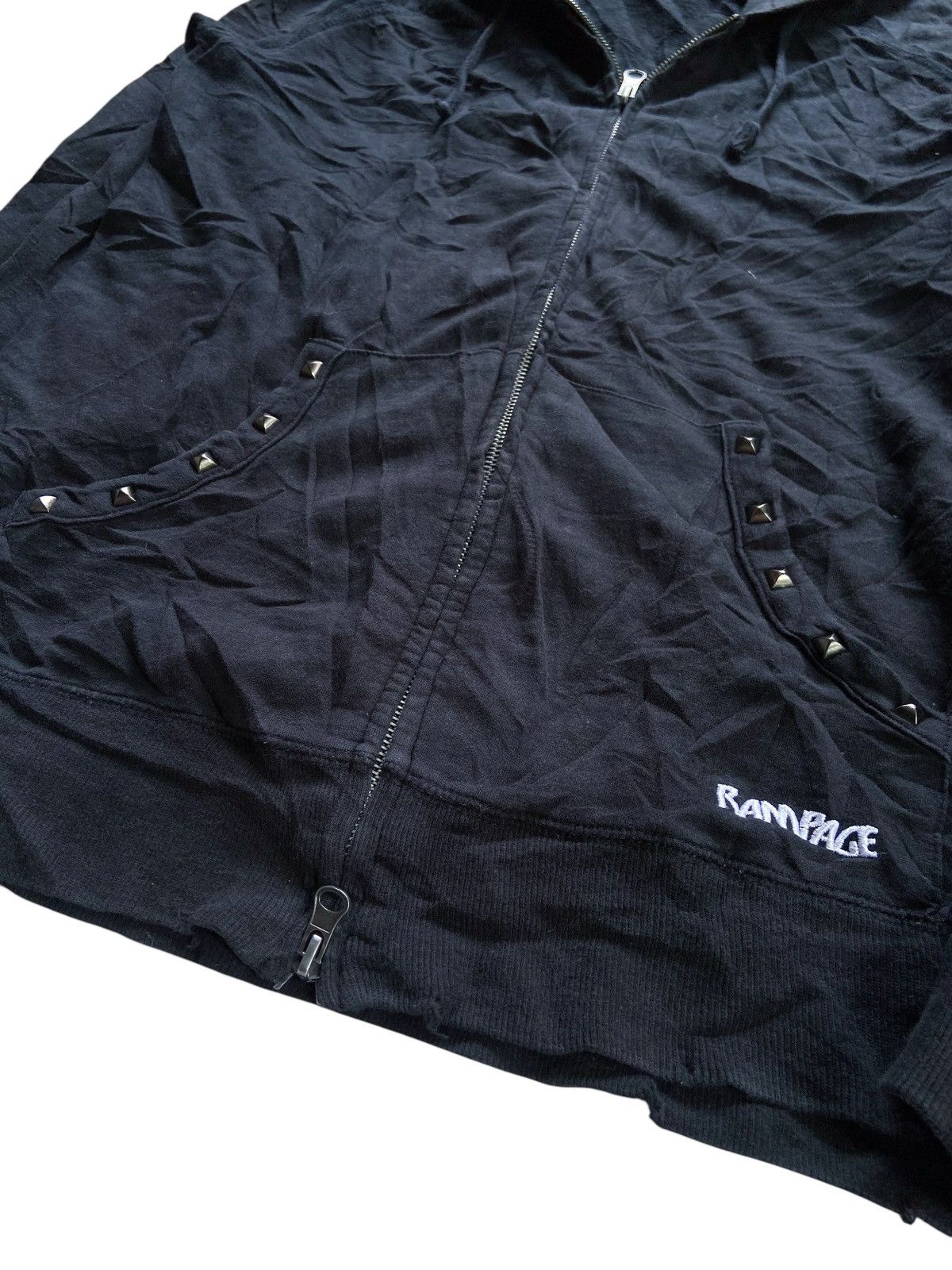 Japanese Brand JAPANESE PUNK DISTRESSED STYLE ZIP HODDIE number nine style Size US M / EU 48-50 / 2 - 4 Thumbnail