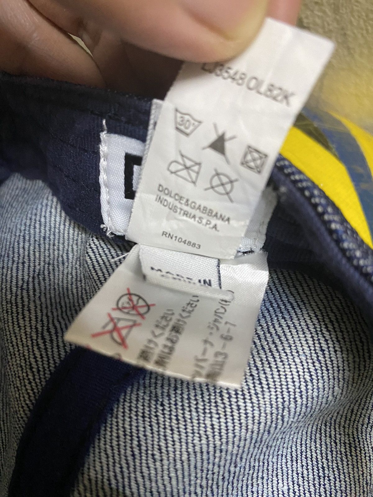 Dolce & Gabbana DOLCE AND GABANNA D&G BLUE DENIM JEANS Size ONE SIZE - 6 Thumbnail