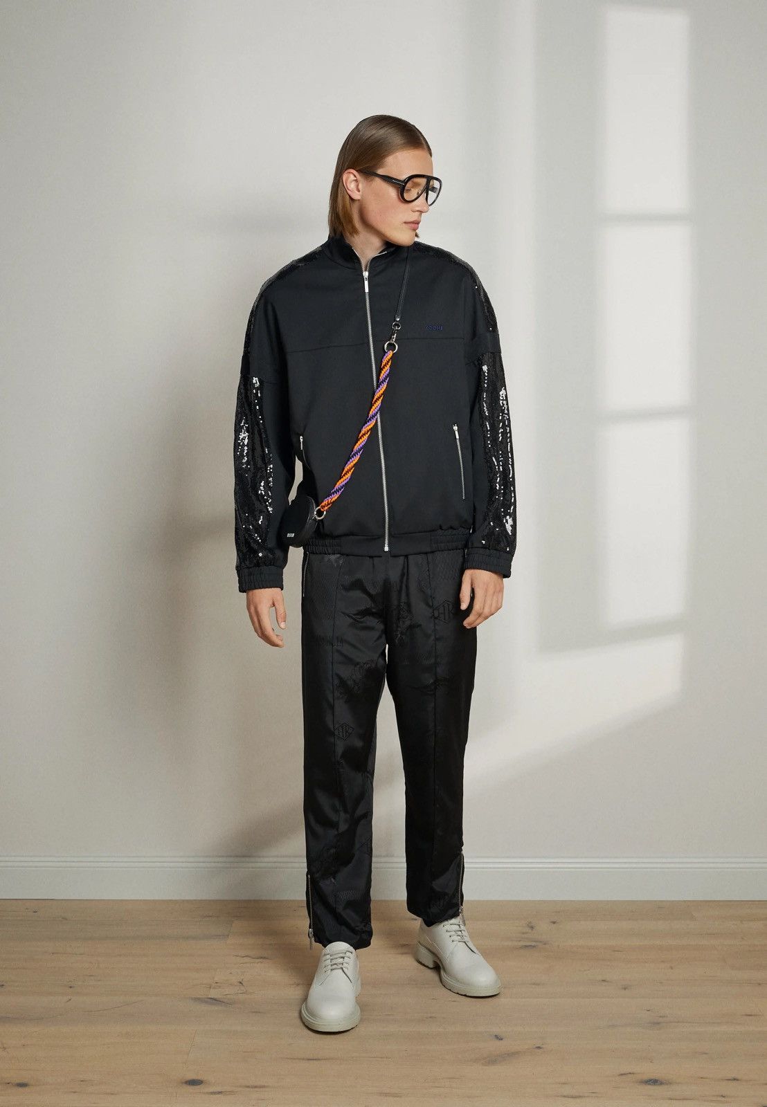 Other !DS! SS22 Koche Sequin Embroidered Logo Black Bomber Jacket Size US L / EU 52-54 / 3 - 1 Thumbnail