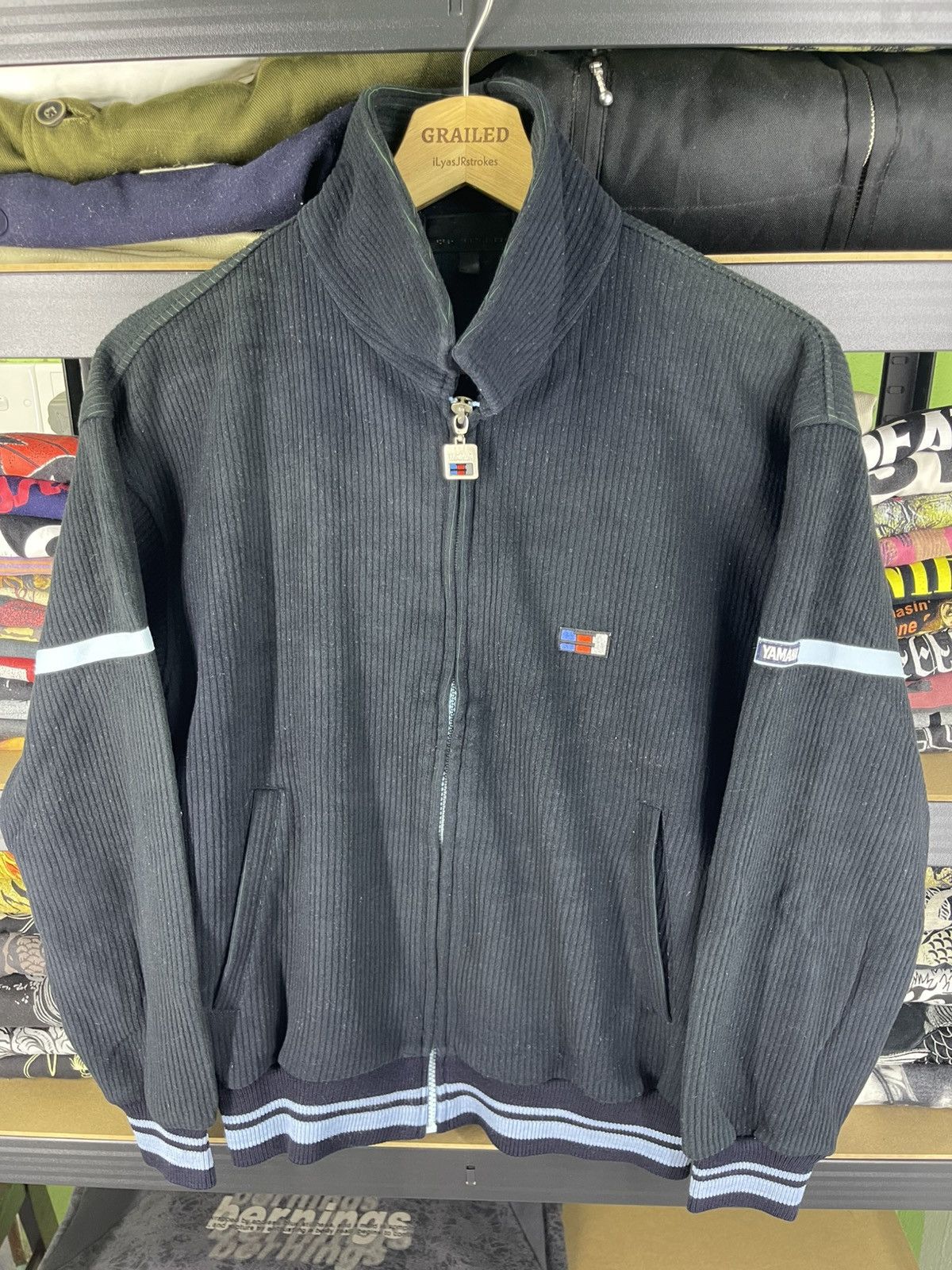 Yamaha Vintage 90's Yamaha Corduroy Full-Zip Sweatshirt Size US M / EU 48-50 / 2 - 6 Thumbnail