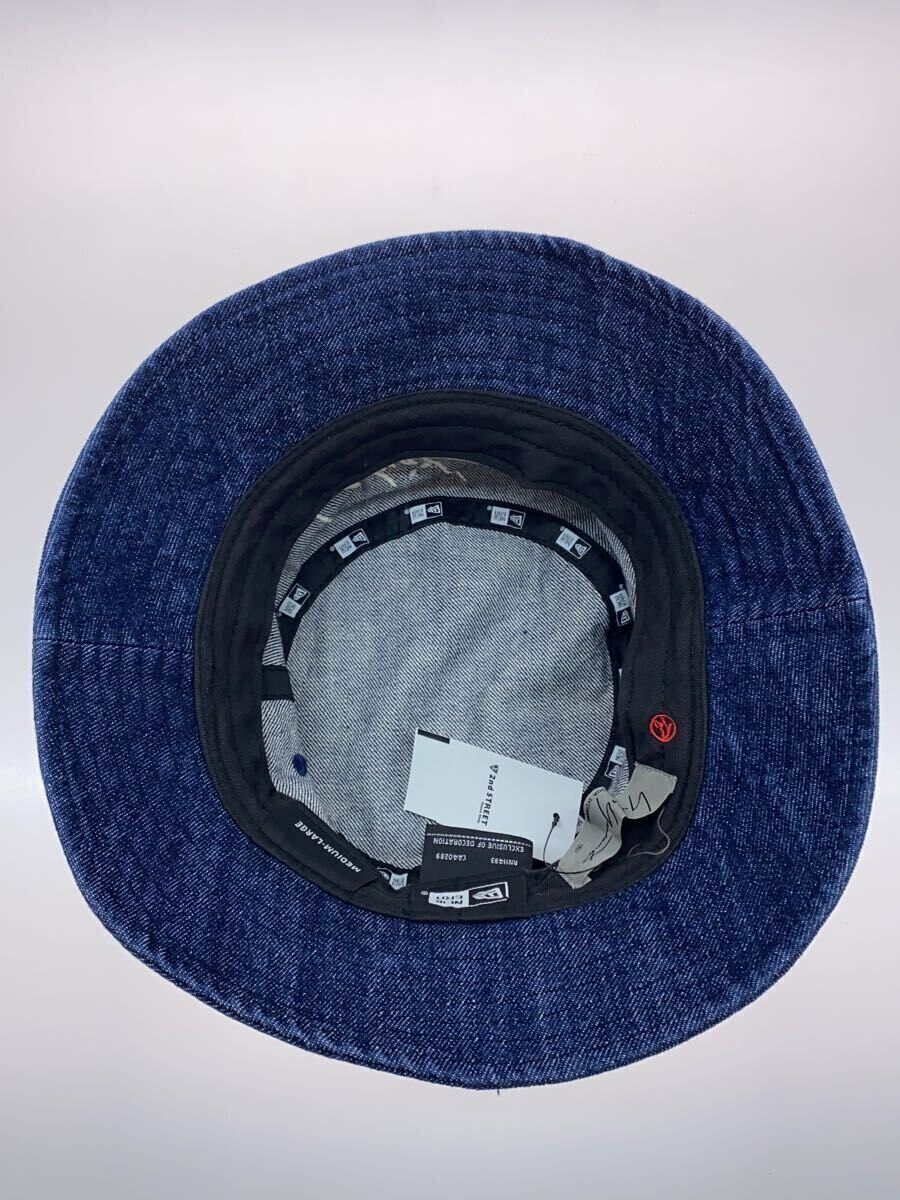 New Era × Yohji Yamamoto Embroidered Logo Denim Bucket Hat Size ONE SIZE - 4 Thumbnail