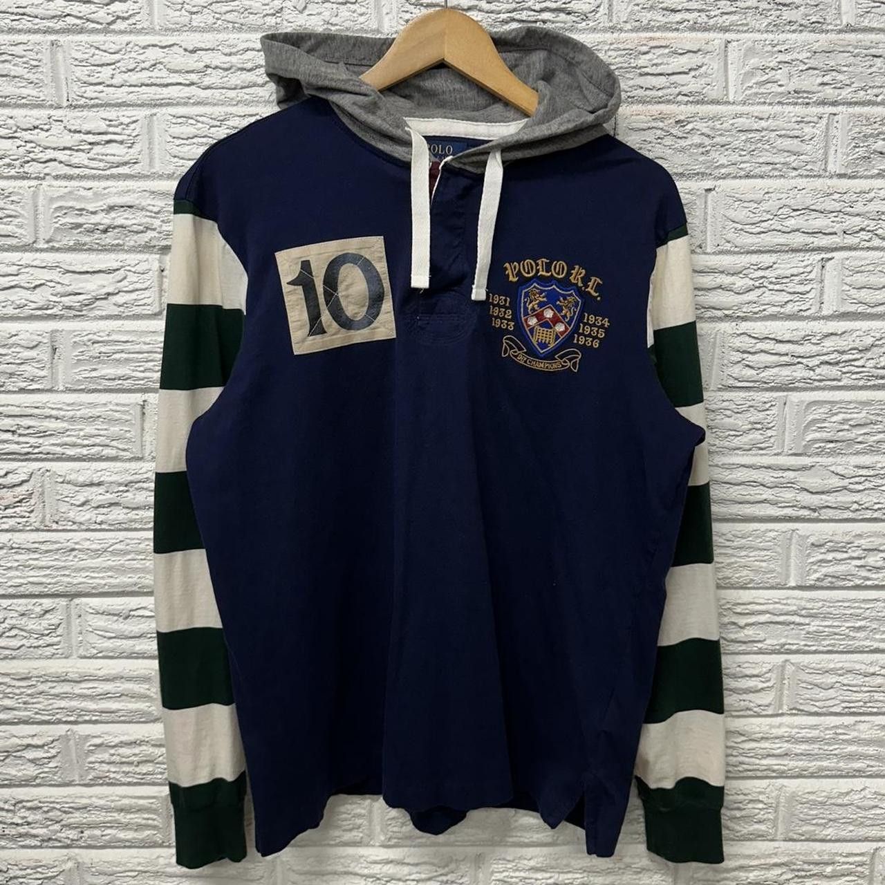 Polo Ralph Lauren Polo Ralph Lauren Division Champions Rugby Hoodie Medium Size US M / EU 48-50 / 2 - 3 Thumbnail
