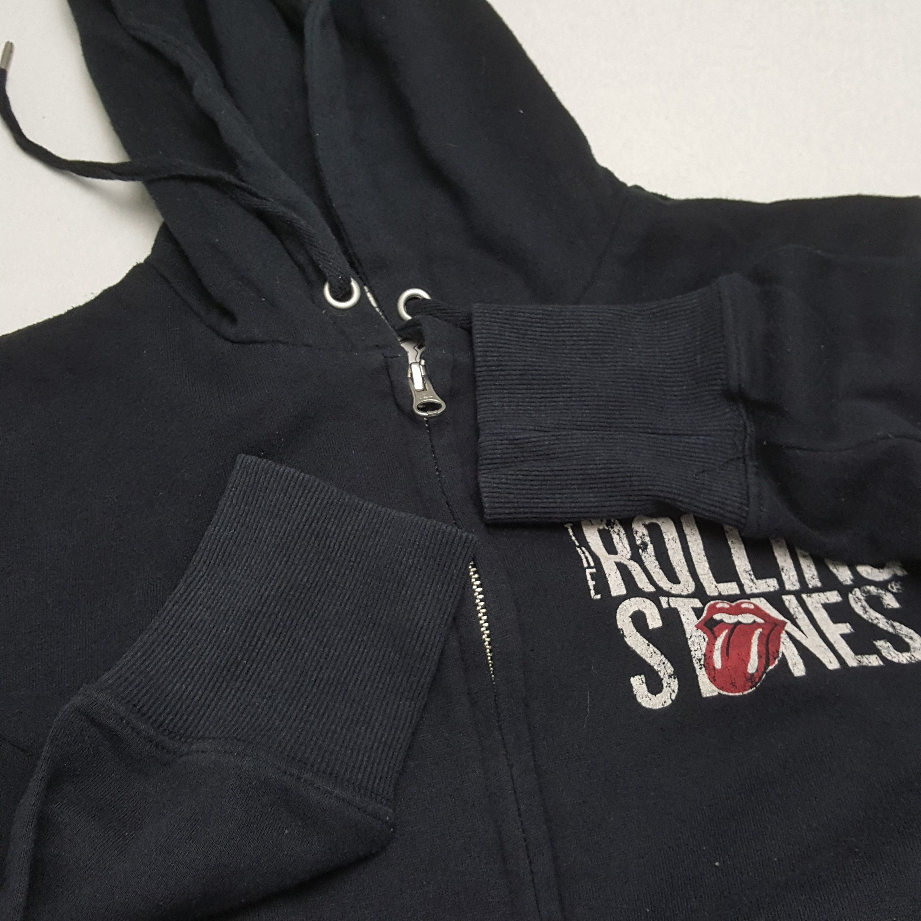 Band Tees × The Rolling Stones × Vintage THE ROLLING STONE Rock Band Zipper Hoodies Size US S / EU 44-46 / 1 - 9 Thumbnail