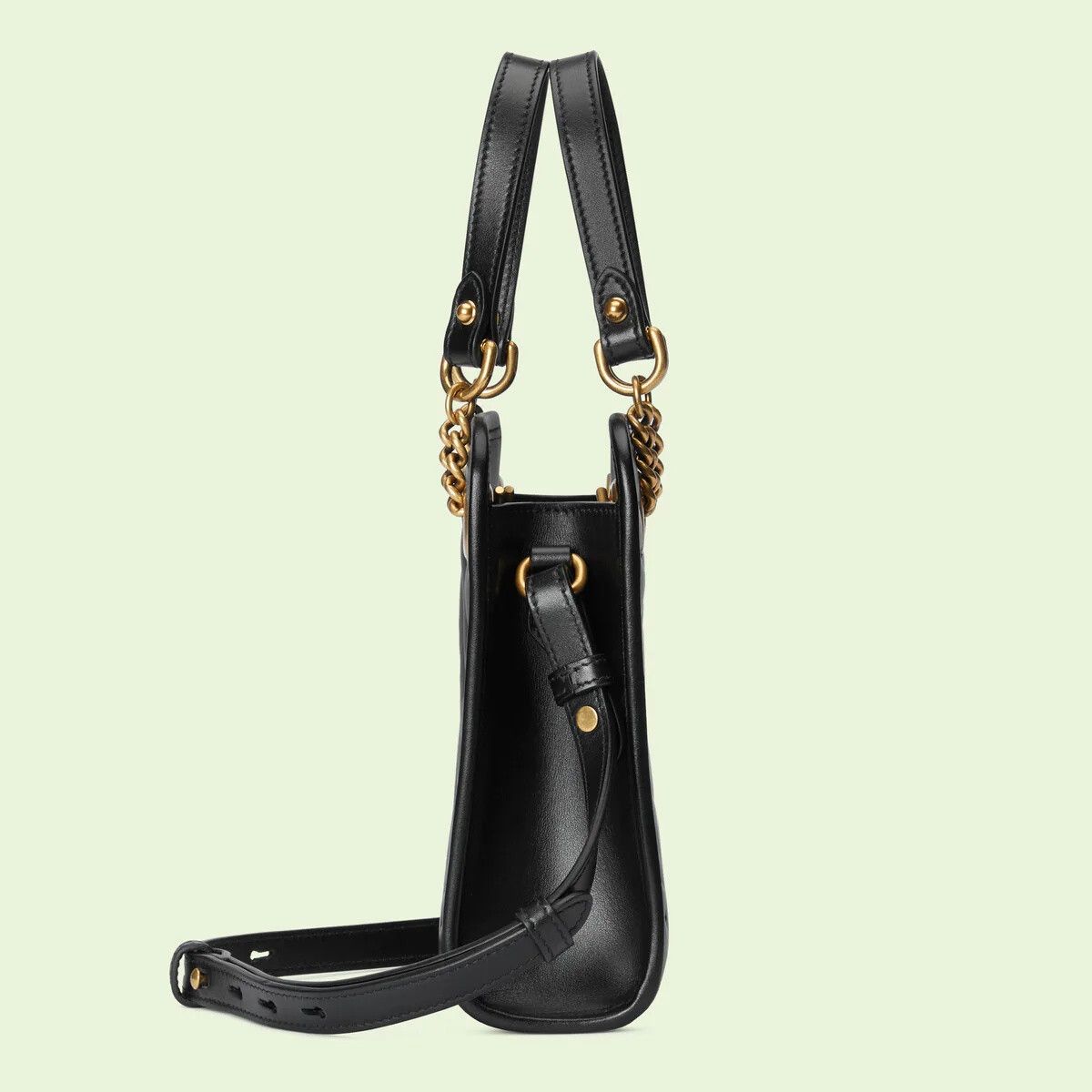 Gucci o1s1wg110225 Size:OS /GG Marmont Matelassé Mini Bag in Black Size ONE SIZE - 7 Thumbnail