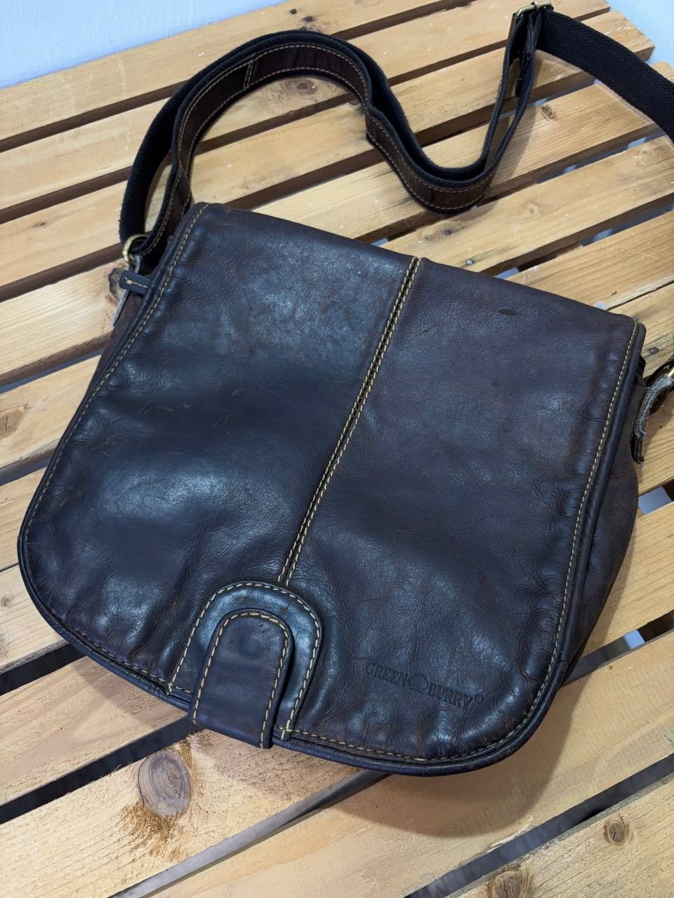 Handmade Handmade Diesel style Leather Y2K Vintage Fade Bag Size ONE SIZE - 5 Thumbnail