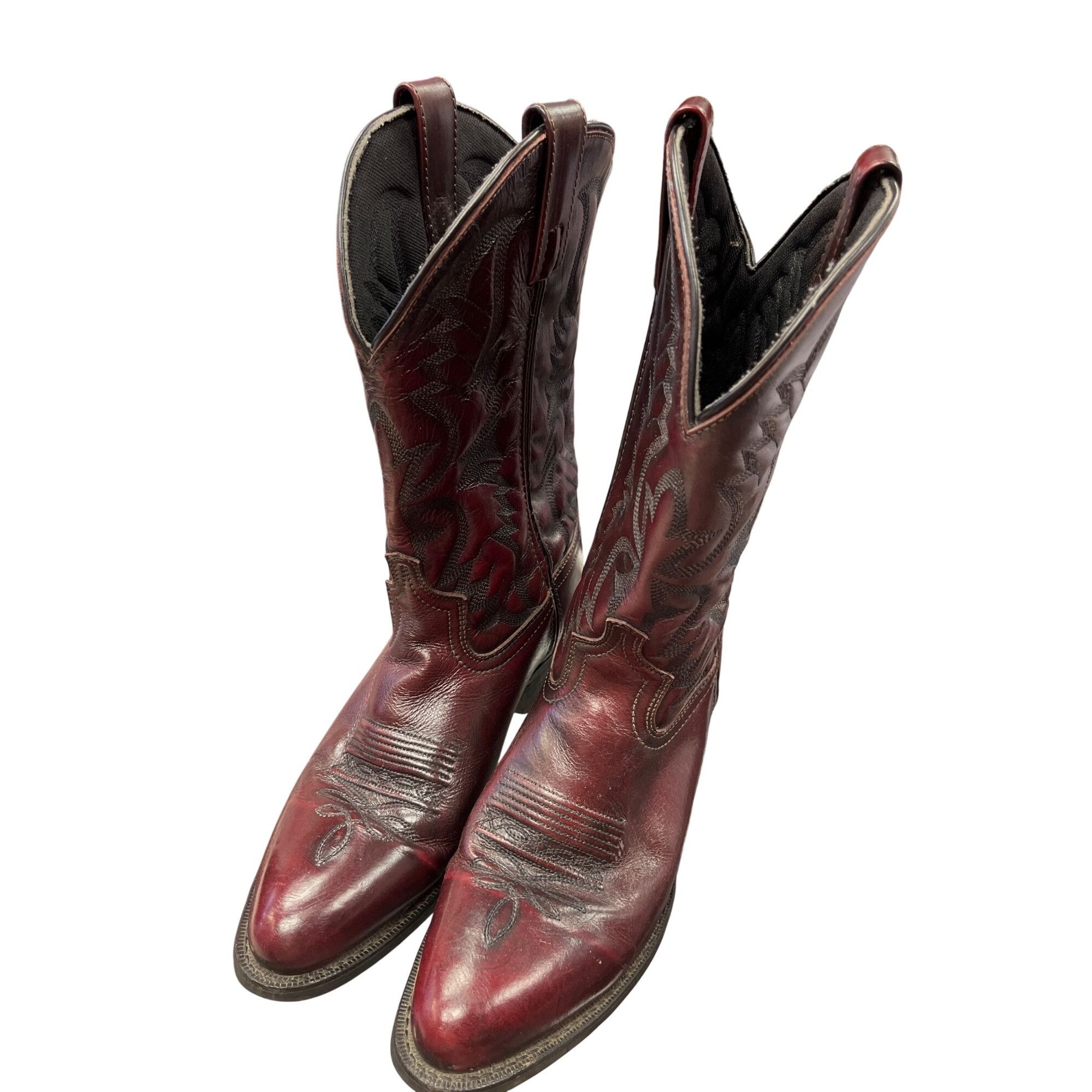 Other Laredo mens brown leather western mid calf boots sz 9.5D SKU Size US 9.5 / EU 42-43 - 13 Thumbnail