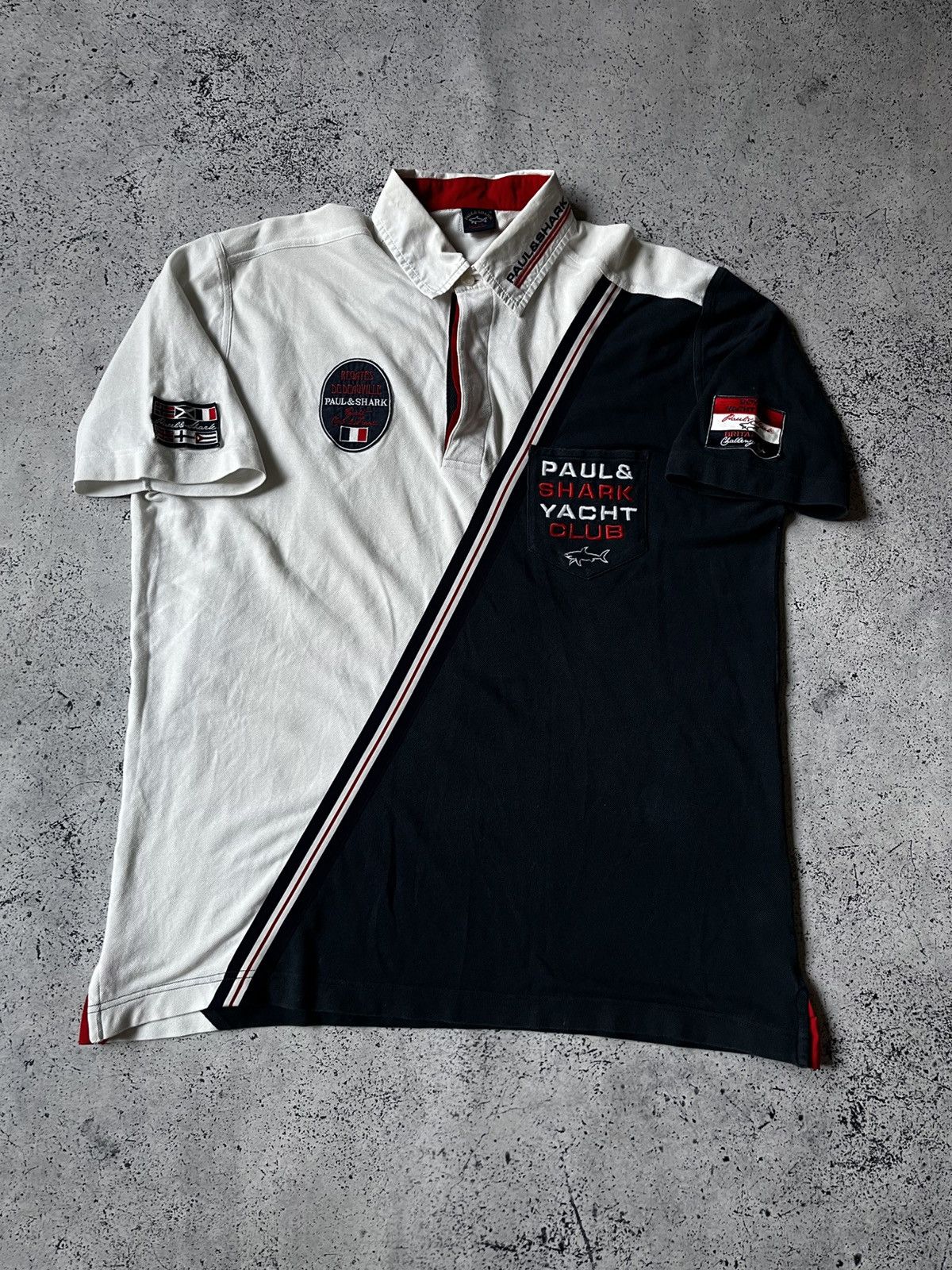 Paul & Shark × Vintage Vintage Paul & Shark Yacht Club Polos Chief Keef Style Y2K Size US XL / EU 56 / 4 - 1 Thumbnail