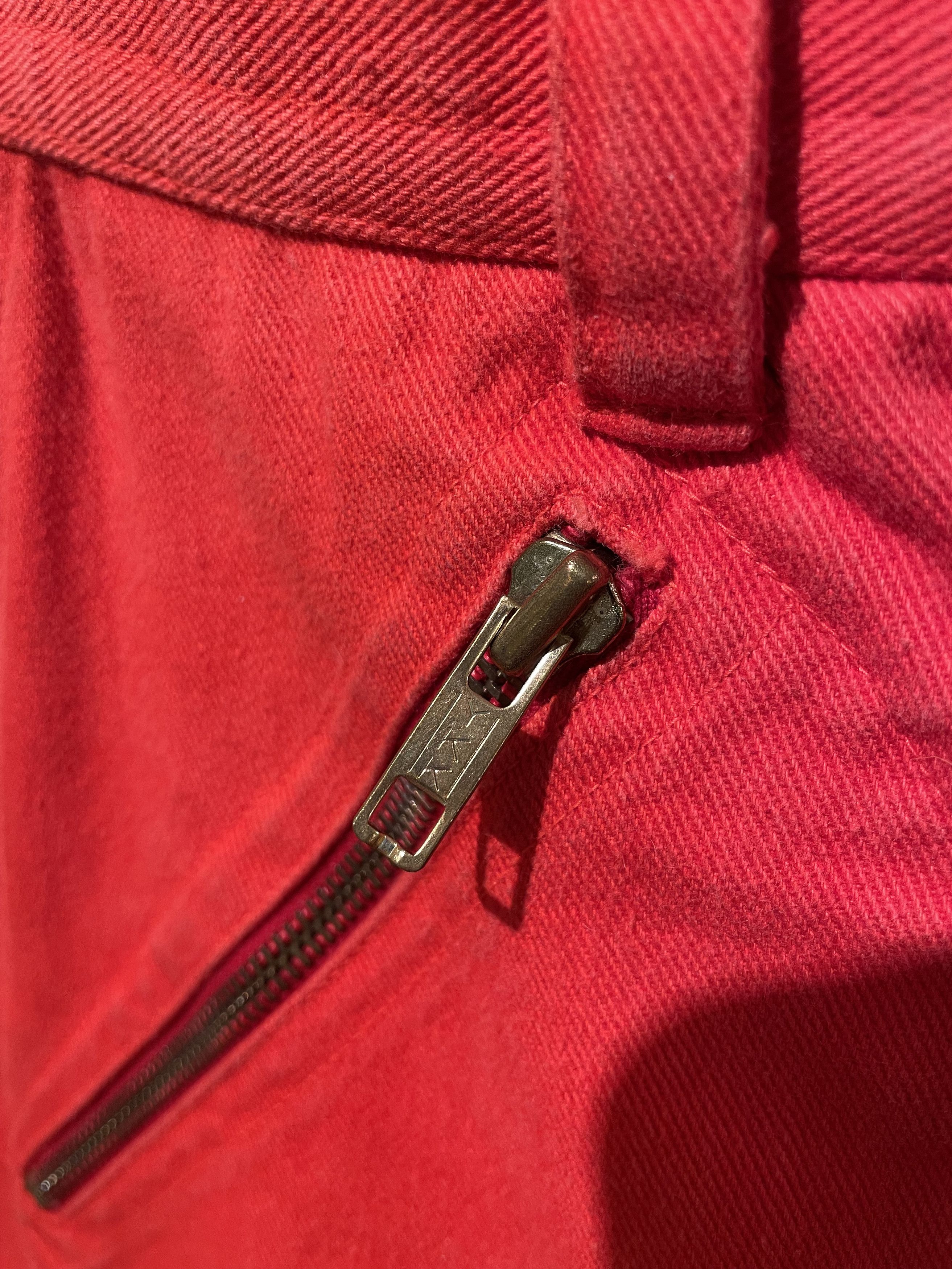 Kansai Yamamoto Kansai Yamamoto vintage red denim pants cargo Size US 34 / EU 50 - 8 Thumbnail