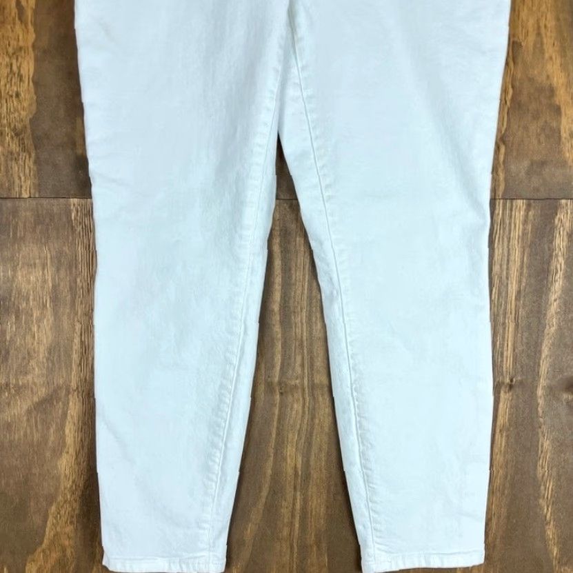 Lucky Brand Lucky Brand Jeans White Denim Lolita Crop Low Rise Stretch 8 30 Waist 24 In Inseam Regular 8 Womens May ￼ Size 30" / US 8 / IT 44 - 3 Thumbnail