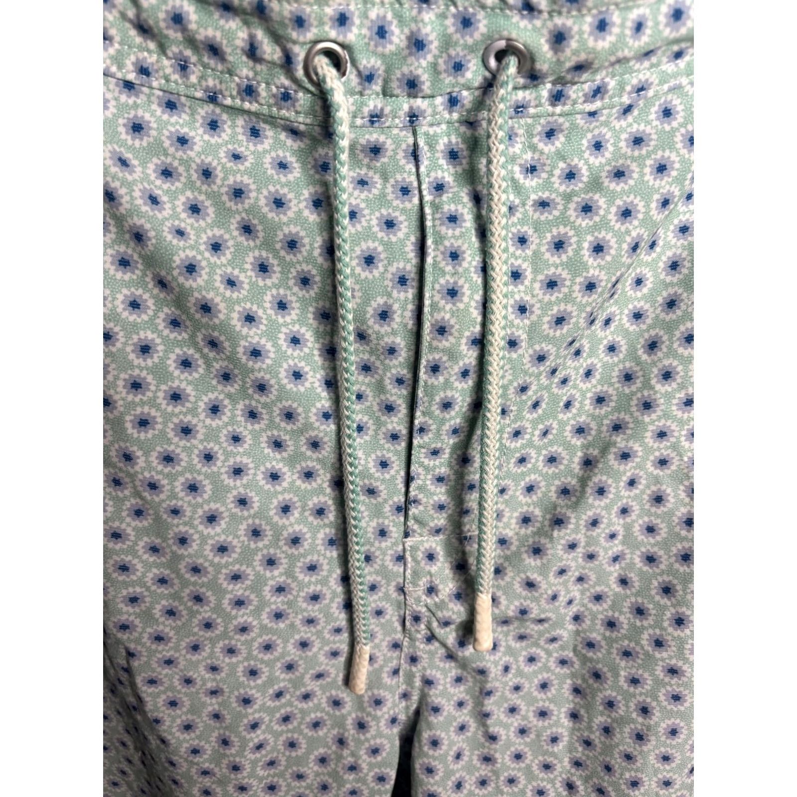 johnnie-O Johnnie-O Swim Shorts Mens 2XL Stretch Geometric Drawstring Pool Bottom Size US 39 - 3 Thumbnail
