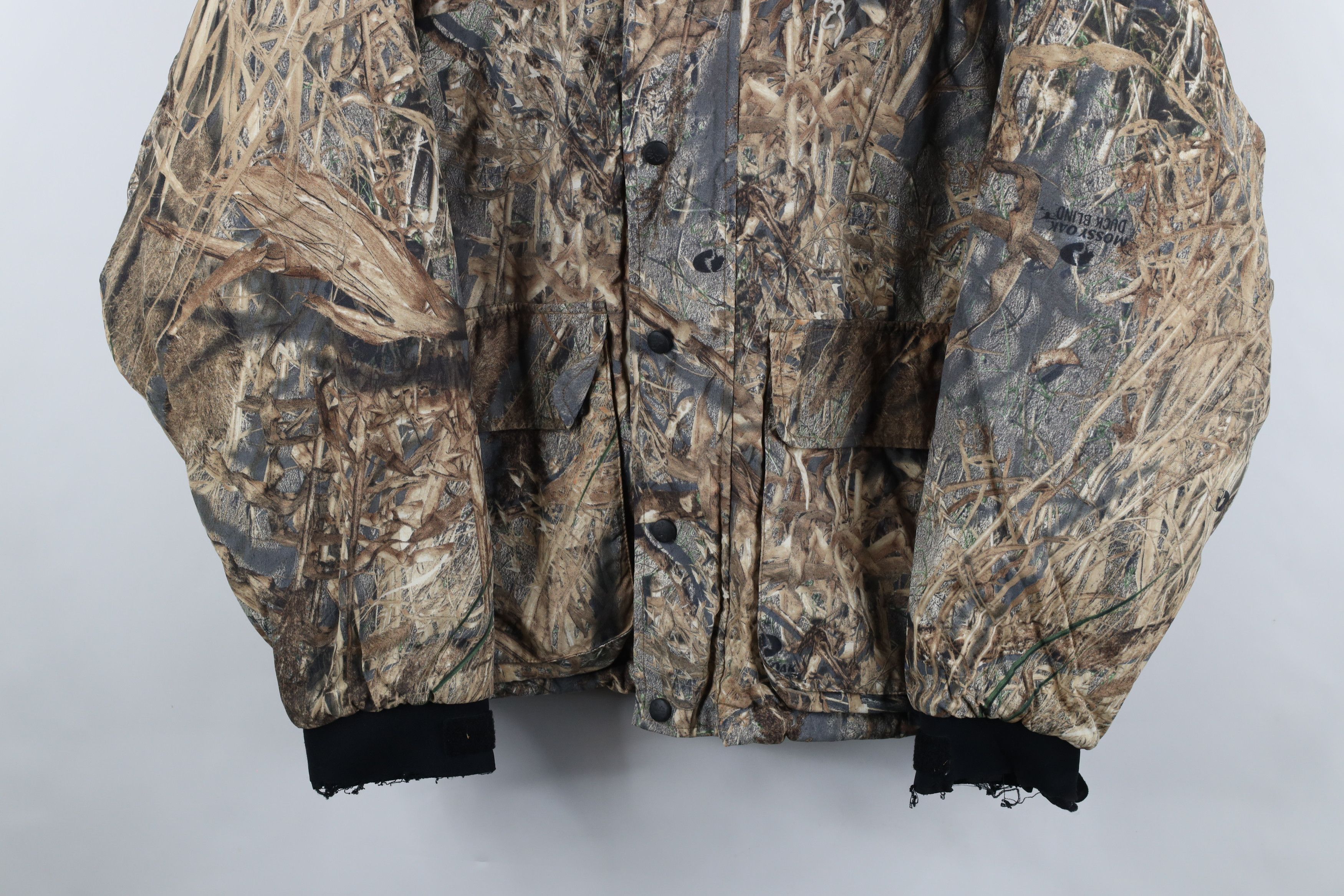 Vintage Vintage 90s Streetwear Duck Blind Camouflage Quilted Jacket Size US XL / EU 56 / 4 - 3 Thumbnail