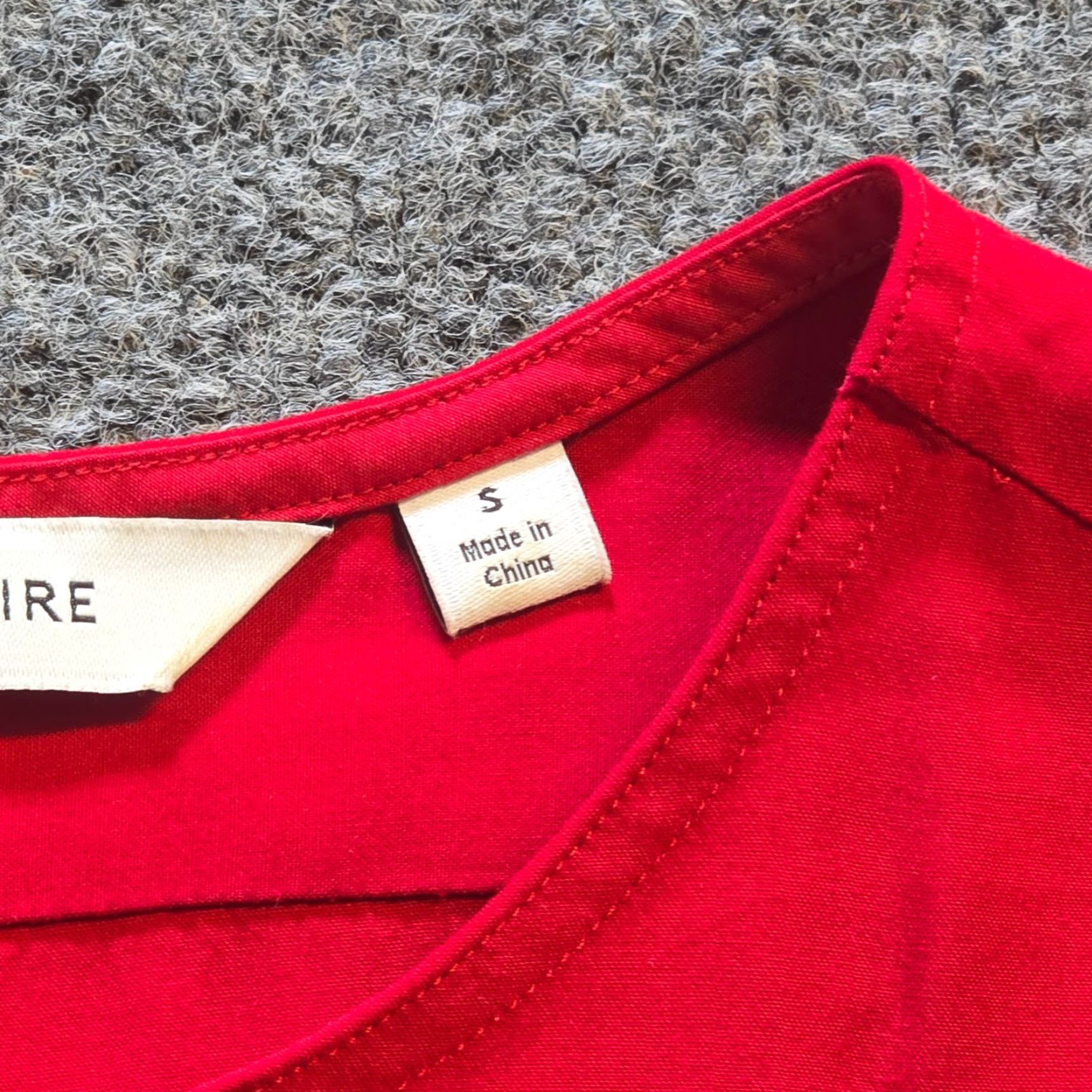 Lemaire Lemaire Top Women Size S Red Popover Long Sleeve Tunic Blouse Casual Shirt Size S / US 4 / IT 40 - 4 Thumbnail