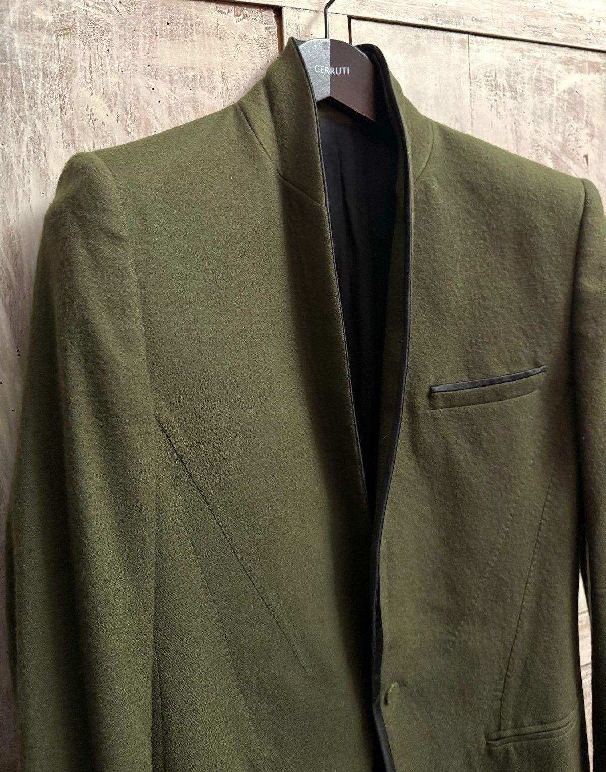 Haider Ackermann haider Ackermann green wool blazer 48 men fitted Size 48S - 9 Thumbnail