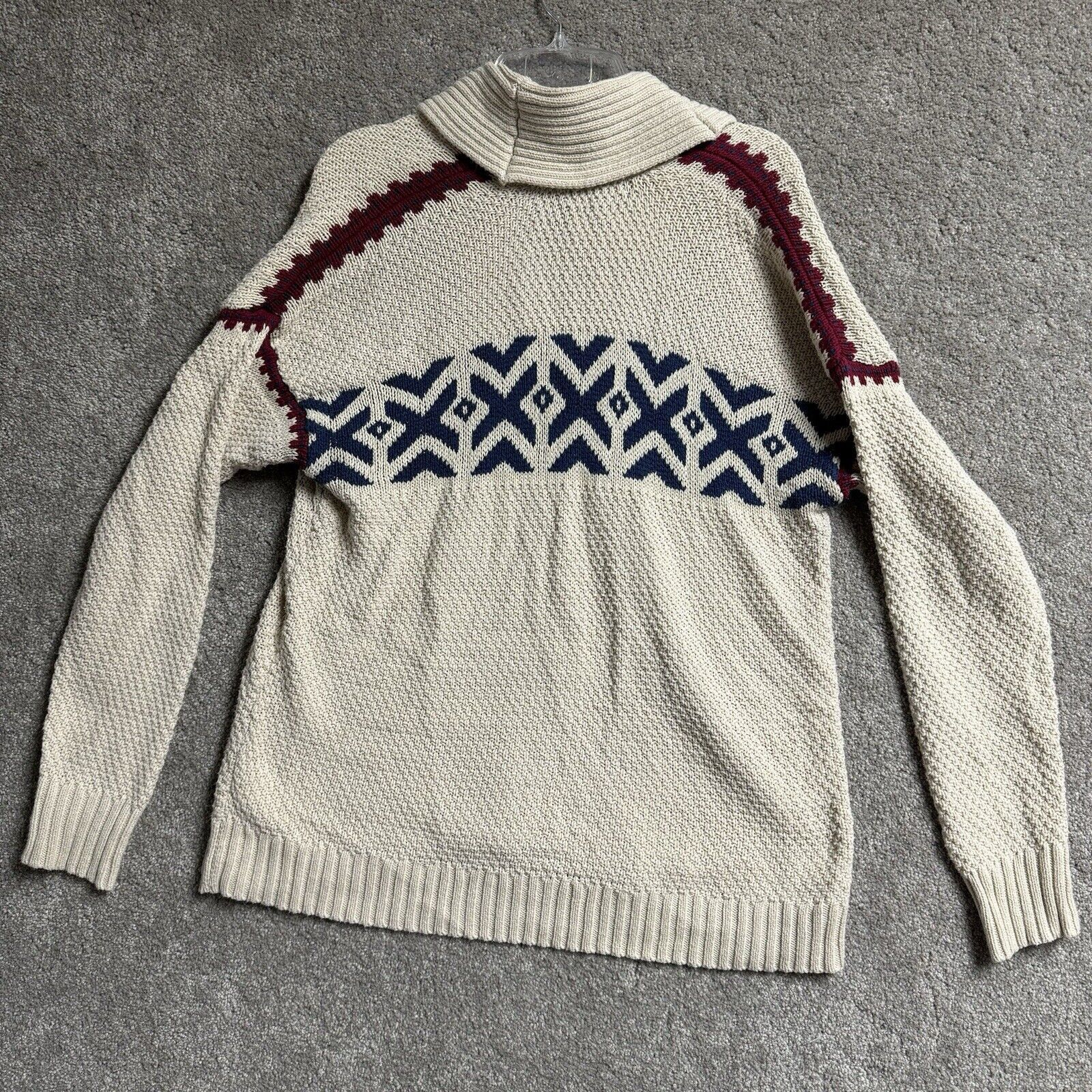 Chaps Chaps Sweater Womens XL Fair Isle Aztec Shawl Collar Warm Size XL / US 12-14 / IT 48-50 - 2 Thumbnail