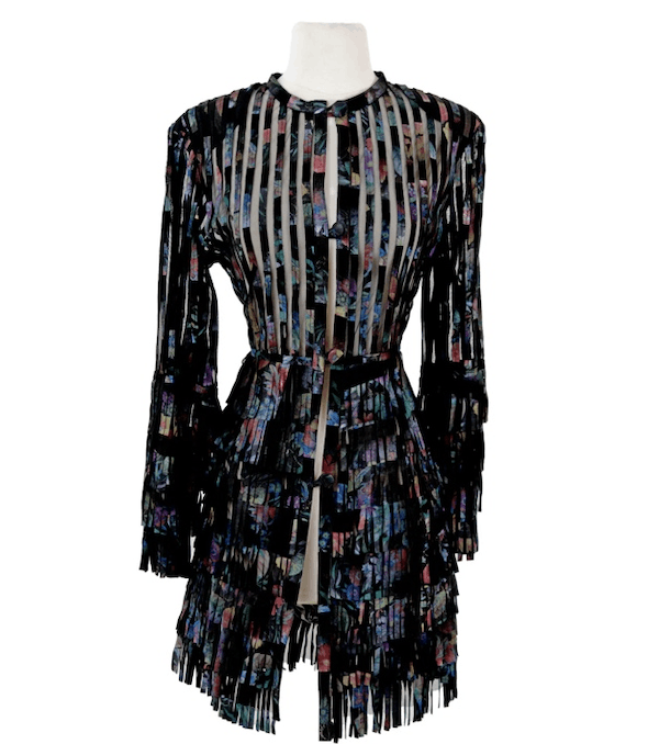 Vintage Vintage Bohemian Fringe Leather Jacket Festival Style Size L / US 10 / IT 46 - 4 Thumbnail