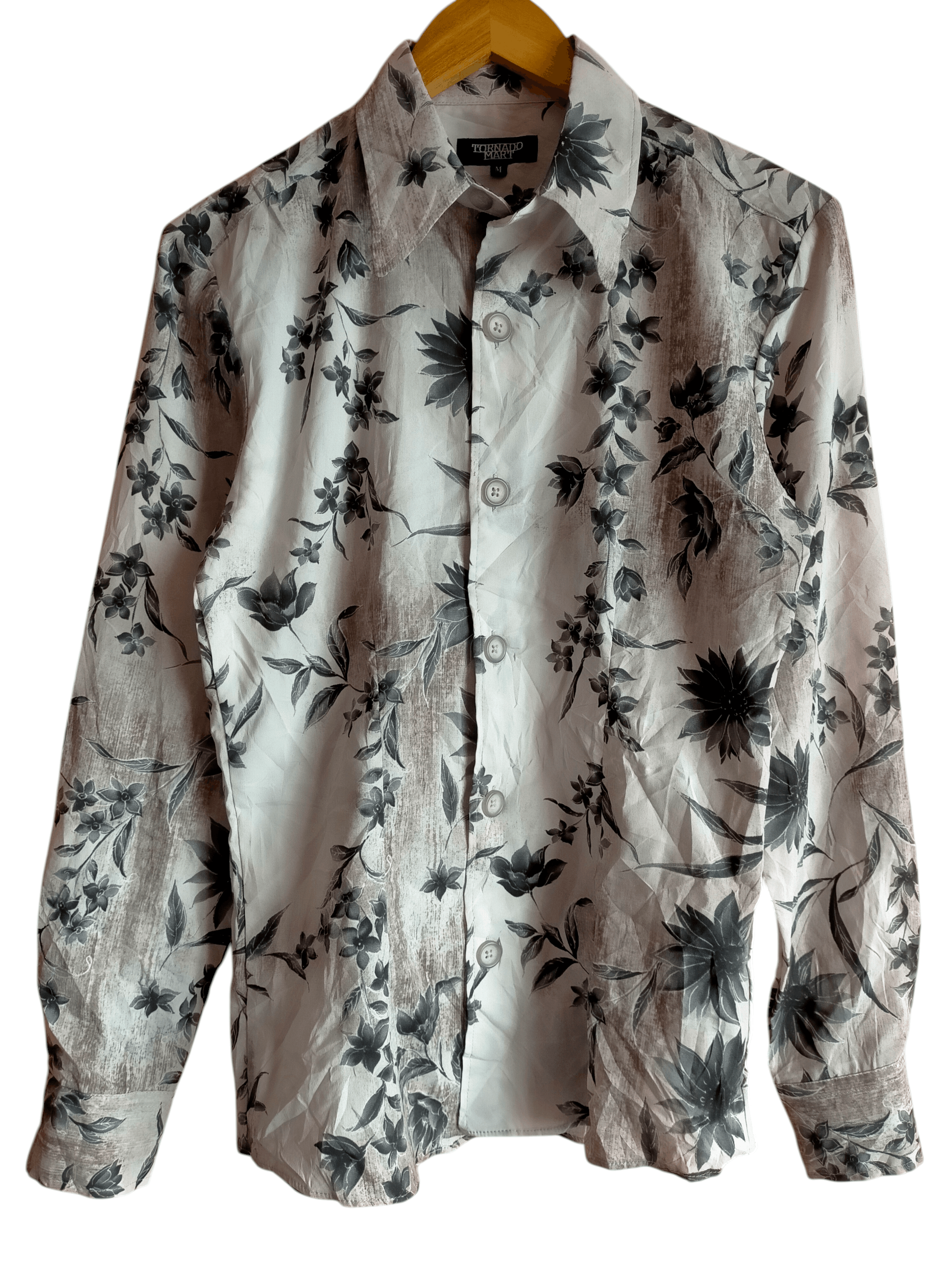 Tornado Mart Tornado Mart Floral Button ups shirt Size US M / EU 48-50 / 2 - 2 Thumbnail
